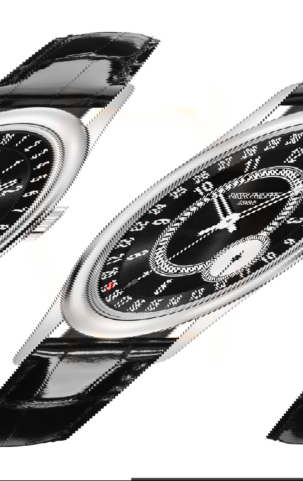 Patek Philippe Calatrava luxury timepiece - detailed view