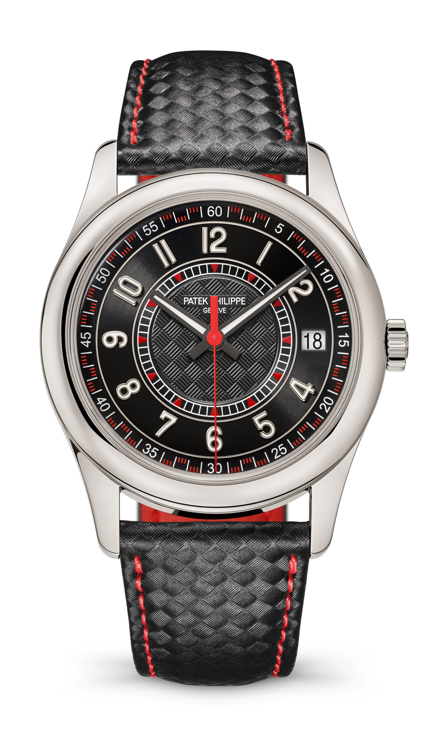 Patek Philippe Calatrava luxury timepiece - detailed view
