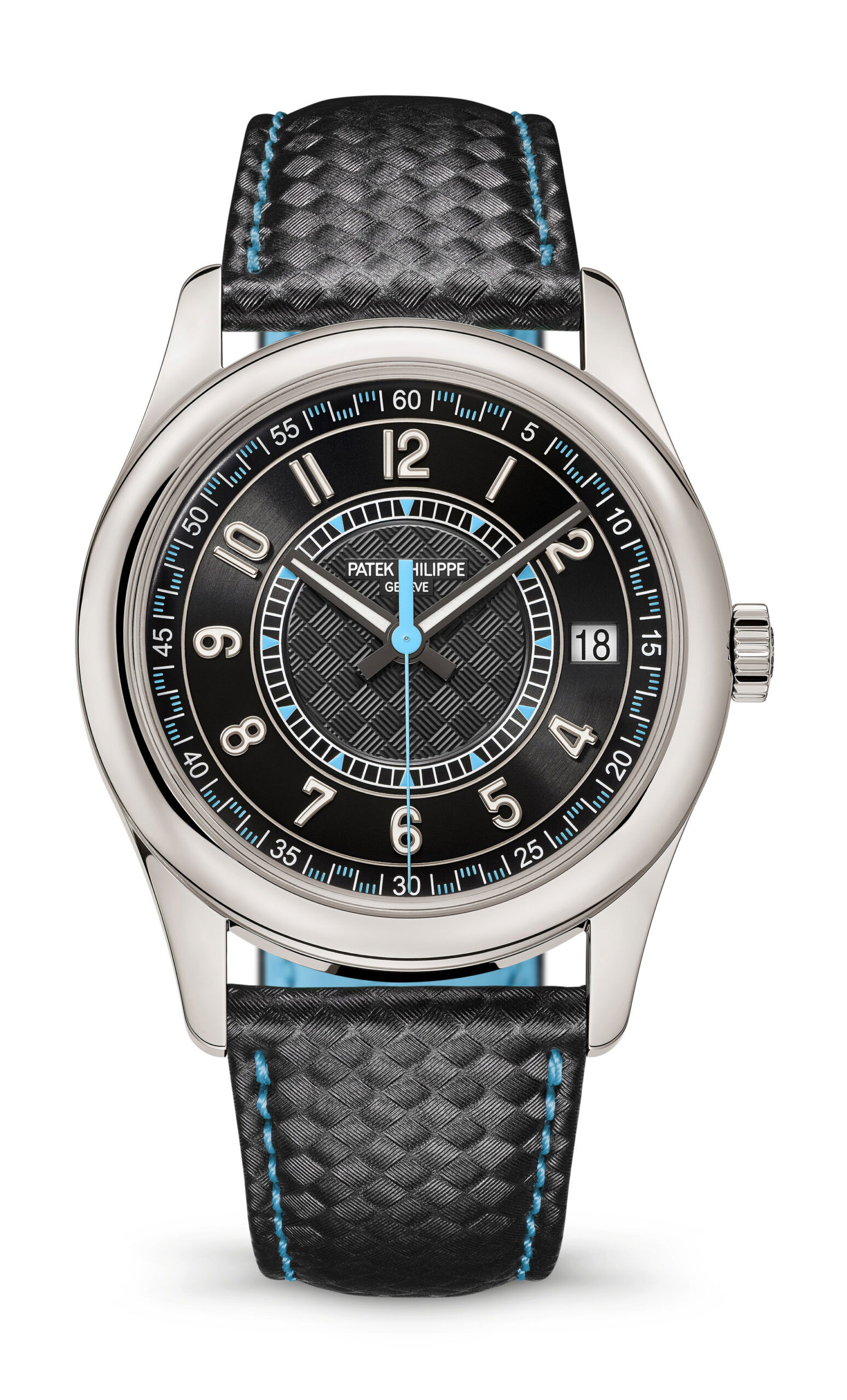 Patek Philippe Calatrava luxury timepiece - detailed view