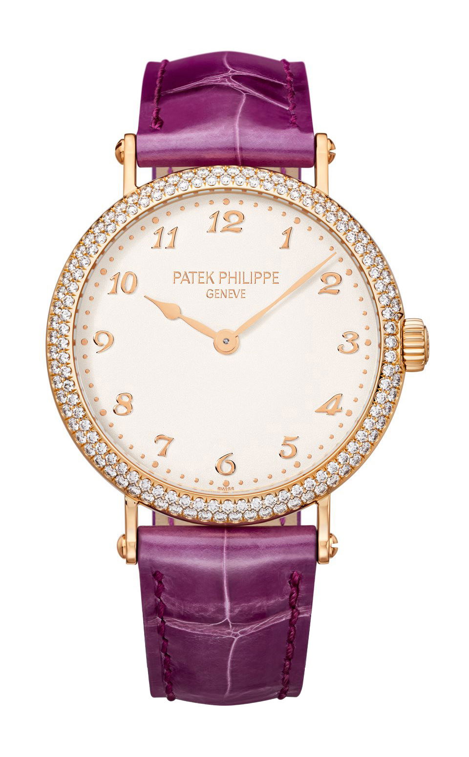 Patek Philippe Calatrava luxury timepiece - detailed view