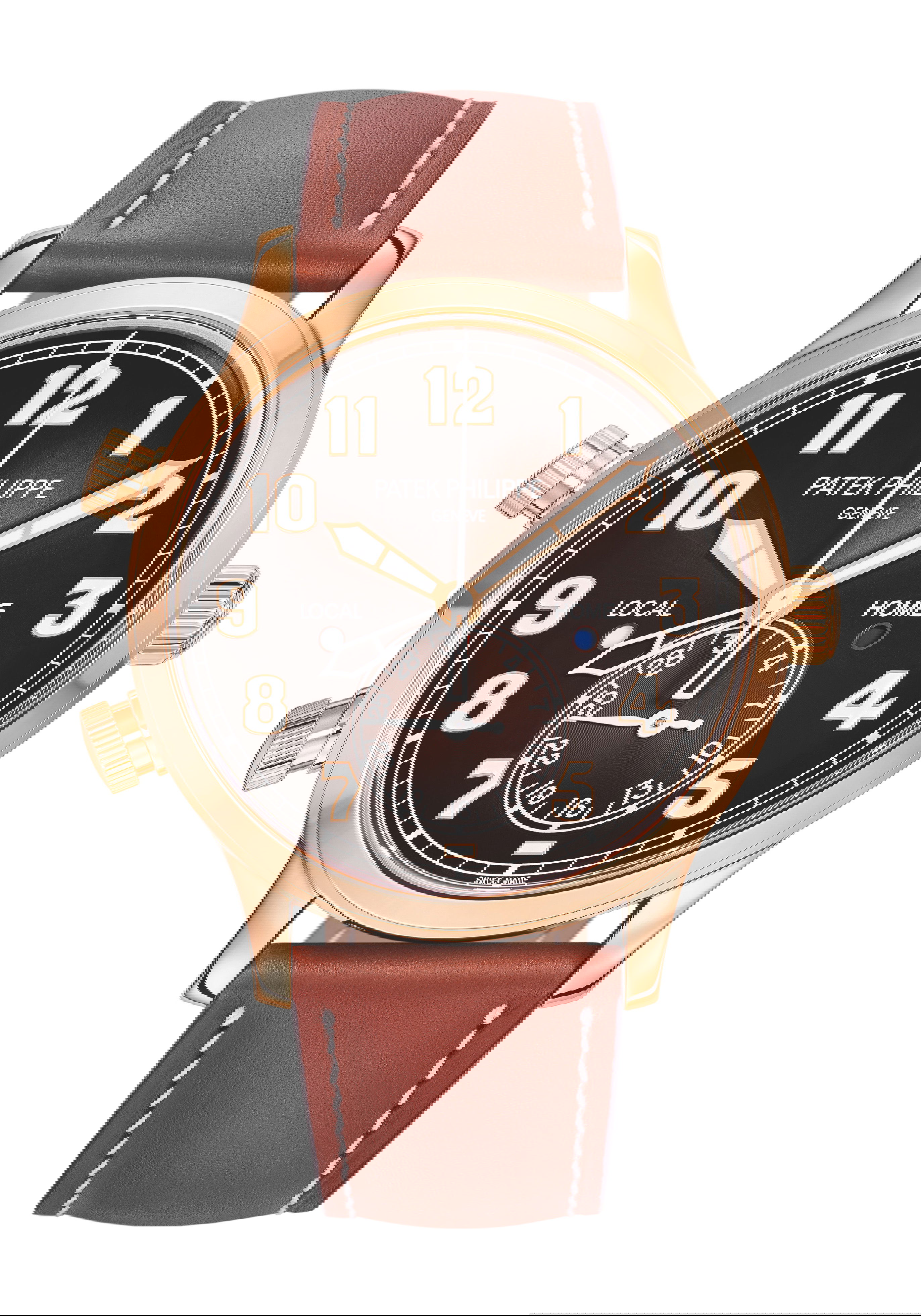 Patek Philippe Calatrava Pilot Travel Time luxury timepiece - detailed view