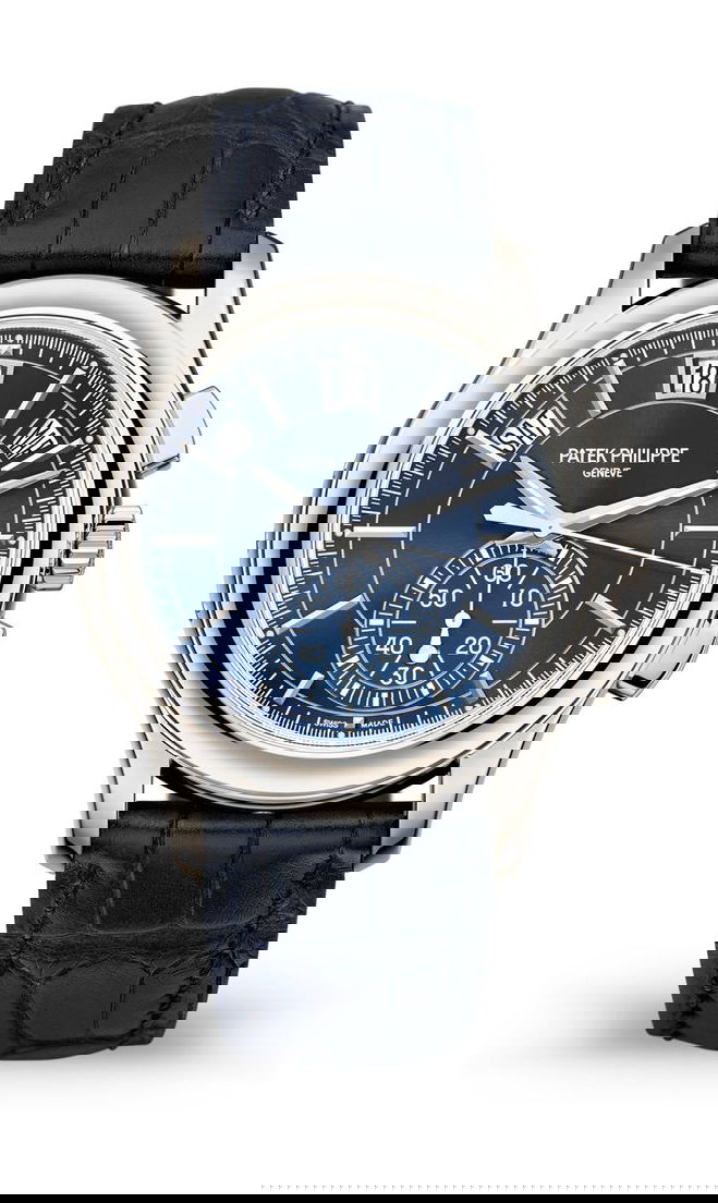 Patek Philippe Complications Flyback Chronograph, Annual Calendar luxury timepiece - detailed view