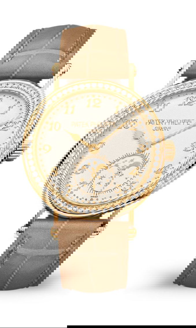Patek Philippe Complications Moon Phases luxury timepiece - detailed view