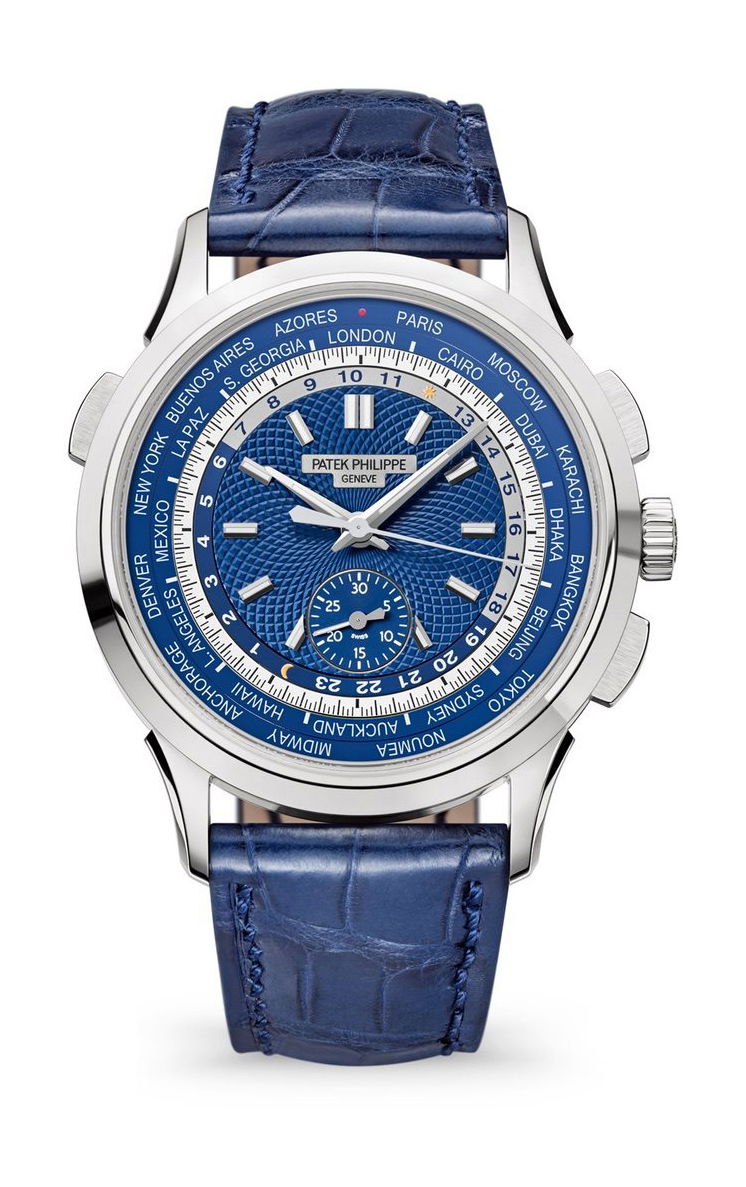 Patek Philippe Complications World Time Chronograph luxury timepiece - detailed view
