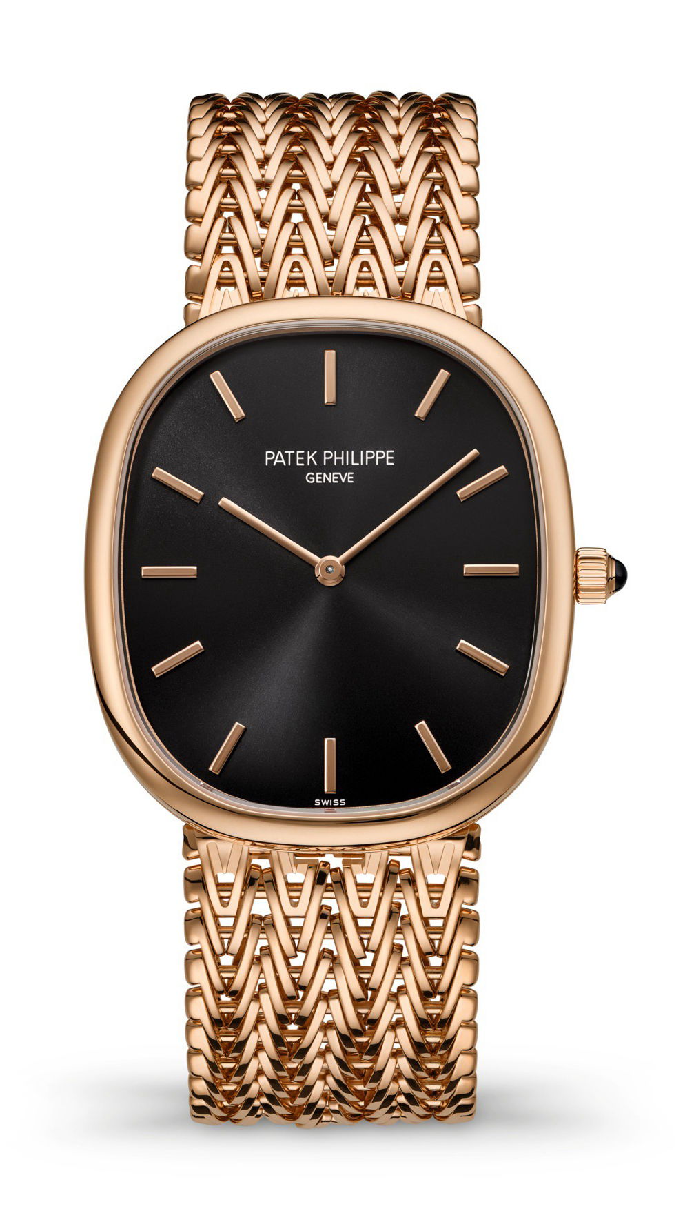 Patek Philippe Golden Ellipse luxury timepiece - detailed view