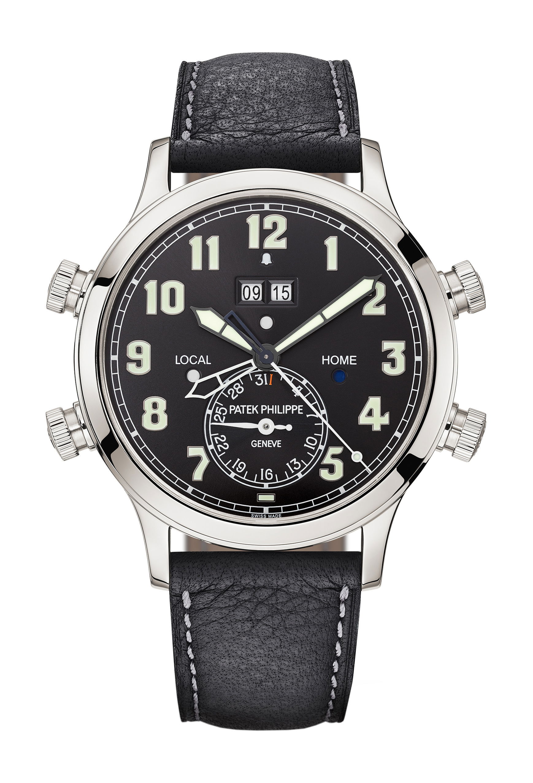 Patek Philippe Grandes Complications Alarm Travel Time luxury timepiece - detailed view