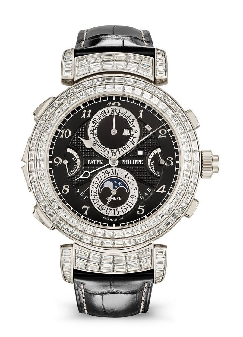 Patek Philippe Grand Complications Grandmaster Chime Haute Joaillerie luxury timepiece - detailed view