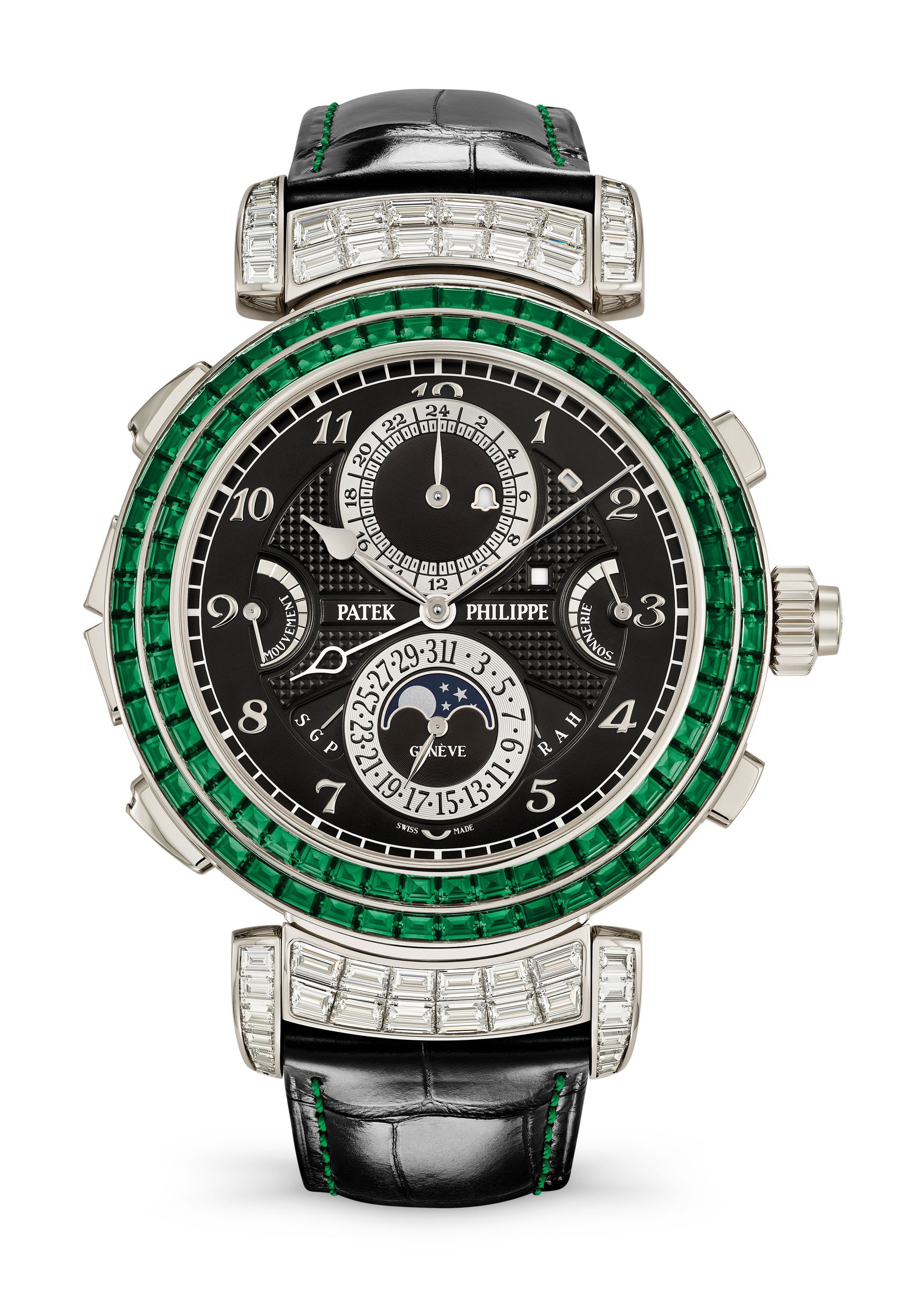 Patek Philippe Grand Complications Grandmaster Chime Haute Joaillerie luxury timepiece - detailed view