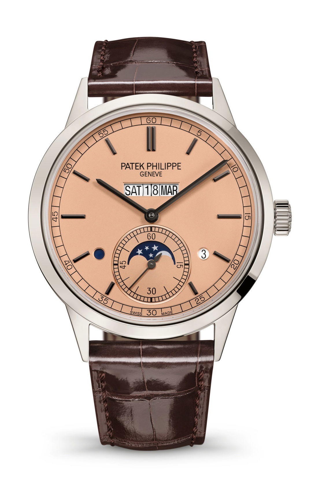 Patek Philippe Grand Complications In-Line Perpetual Calendar luxury timepiece - detailed view