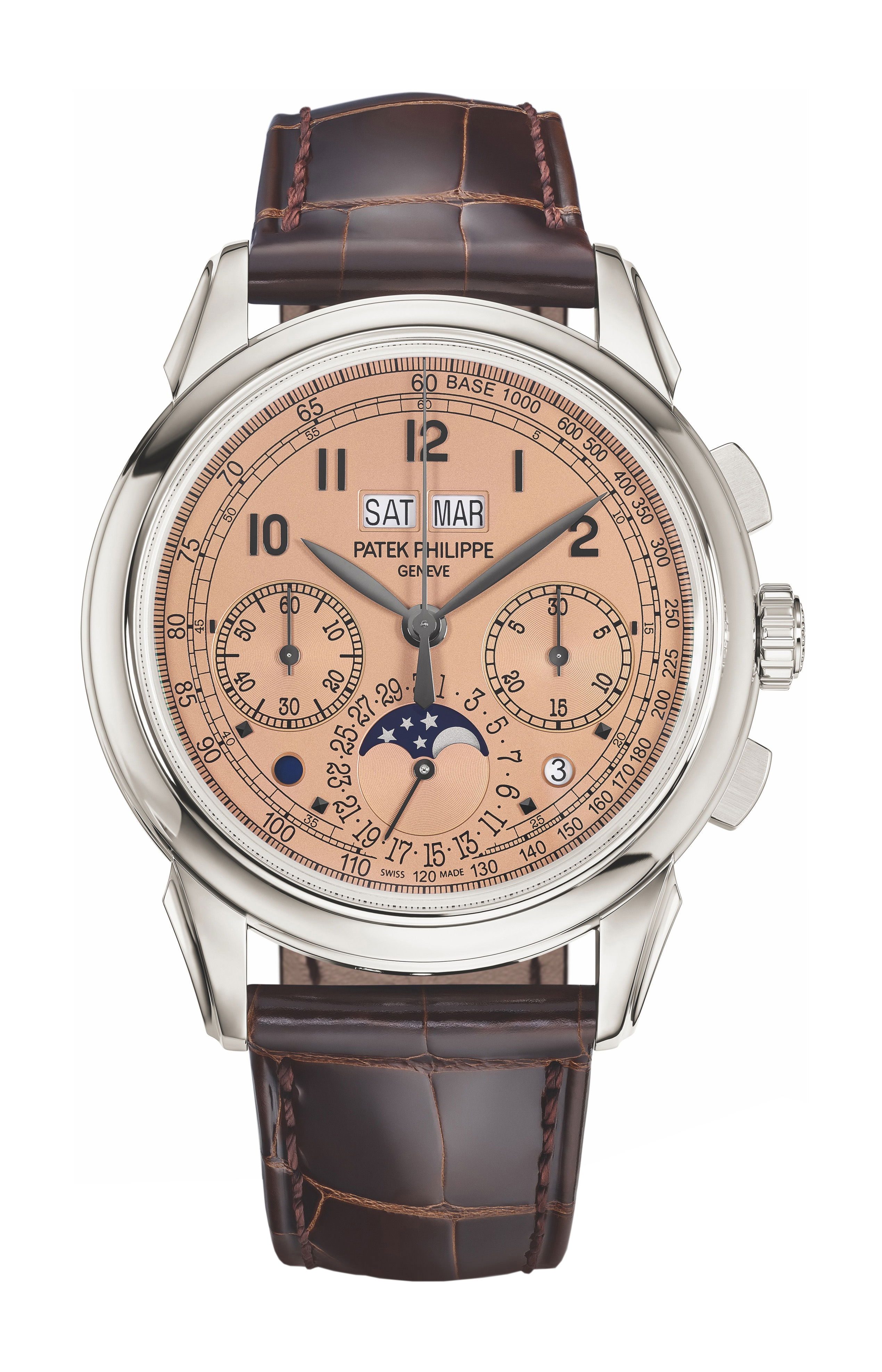 Patek Philippe Grandes Complications Chronograph, Perpetual Calendar luxury timepiece - detailed view