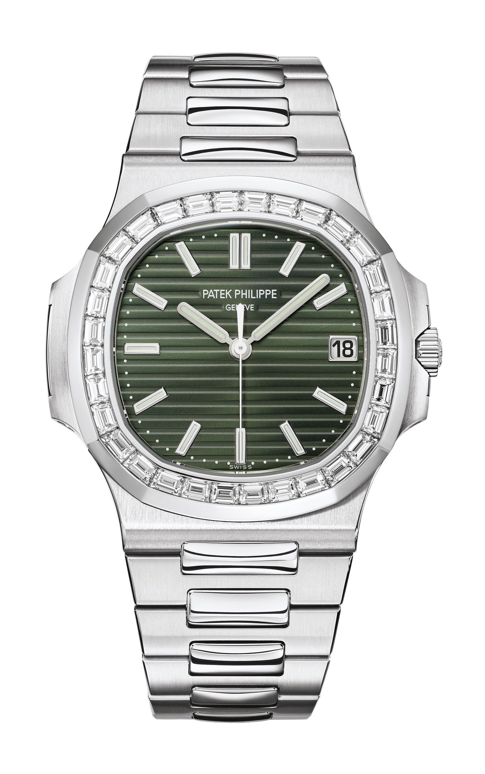 Patek Philippe Nautilus luxury timepiece - detailed view
