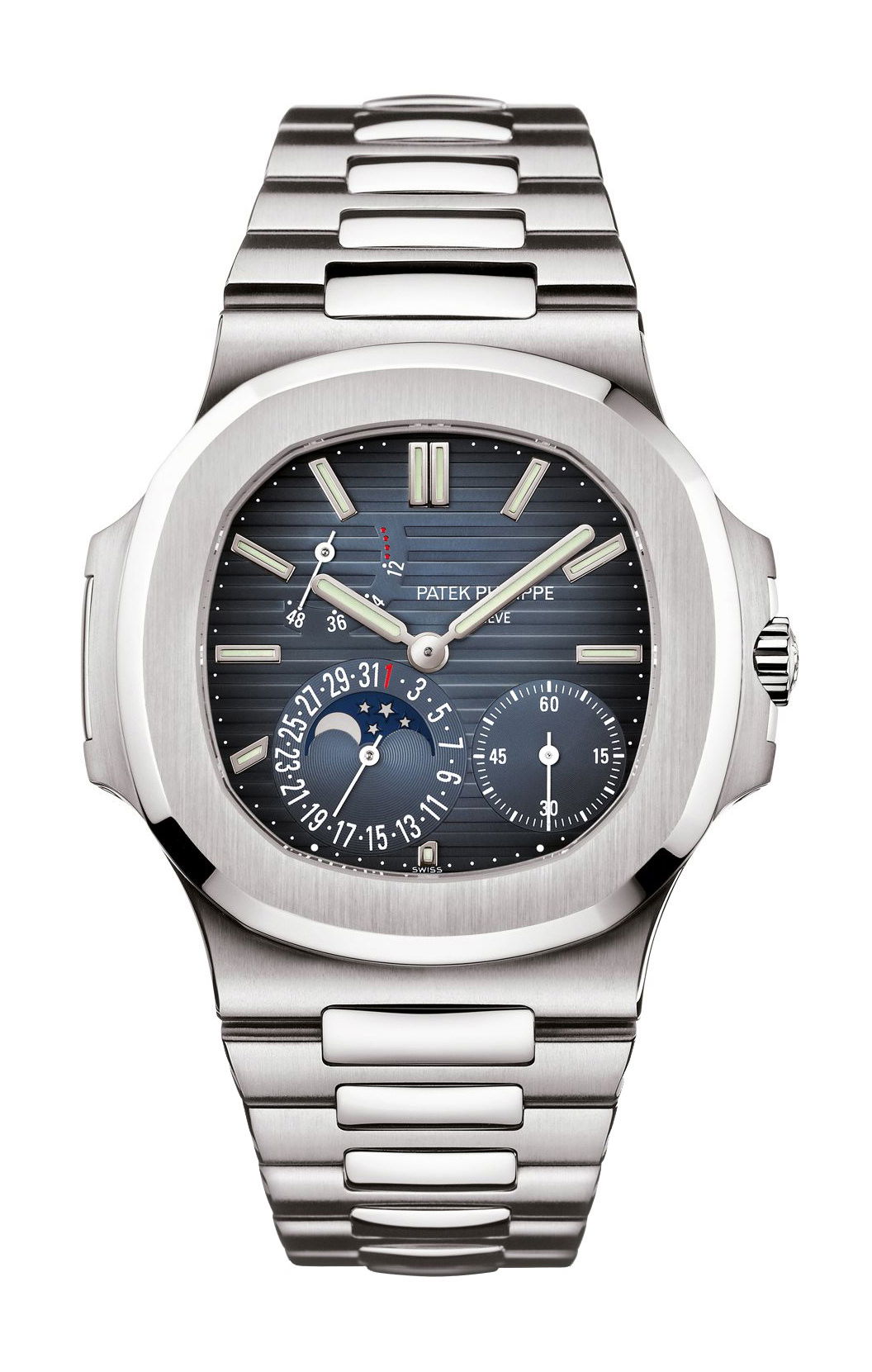 Patek Philippe Nautilus luxury timepiece - detailed view