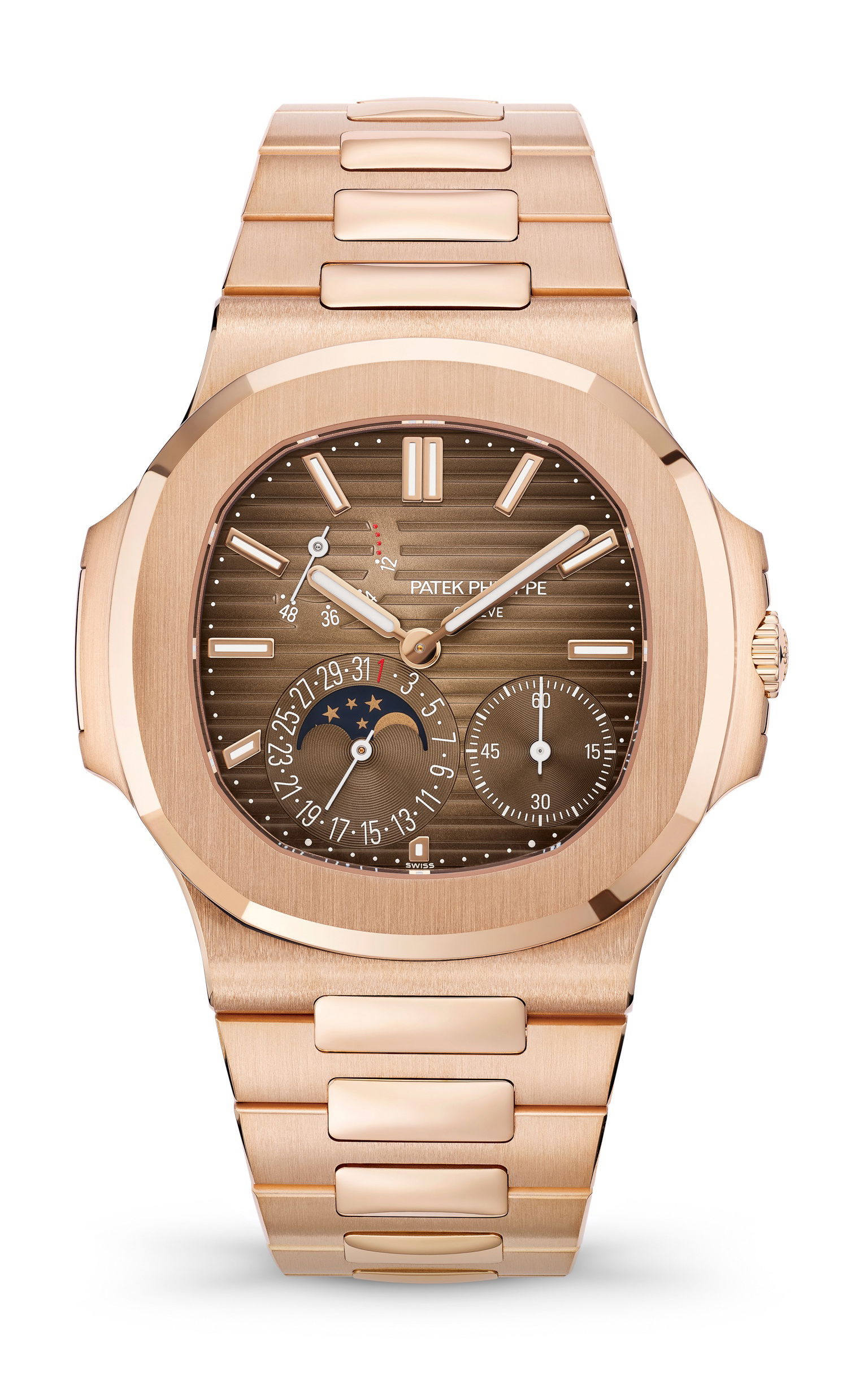 Patek Philippe Nautilus luxury timepiece - detailed view