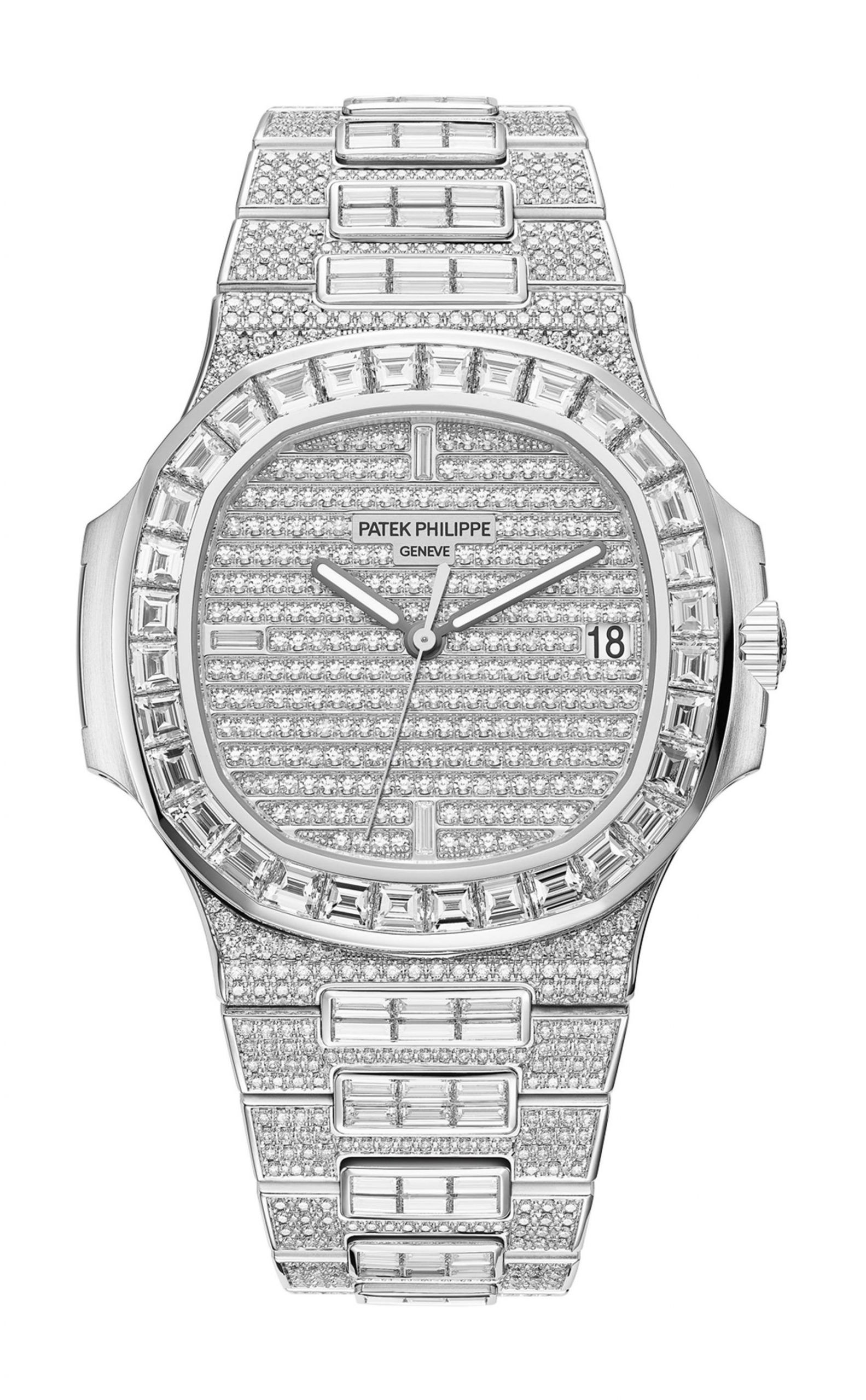 Patek Philippe Nautilus luxury timepiece - detailed view