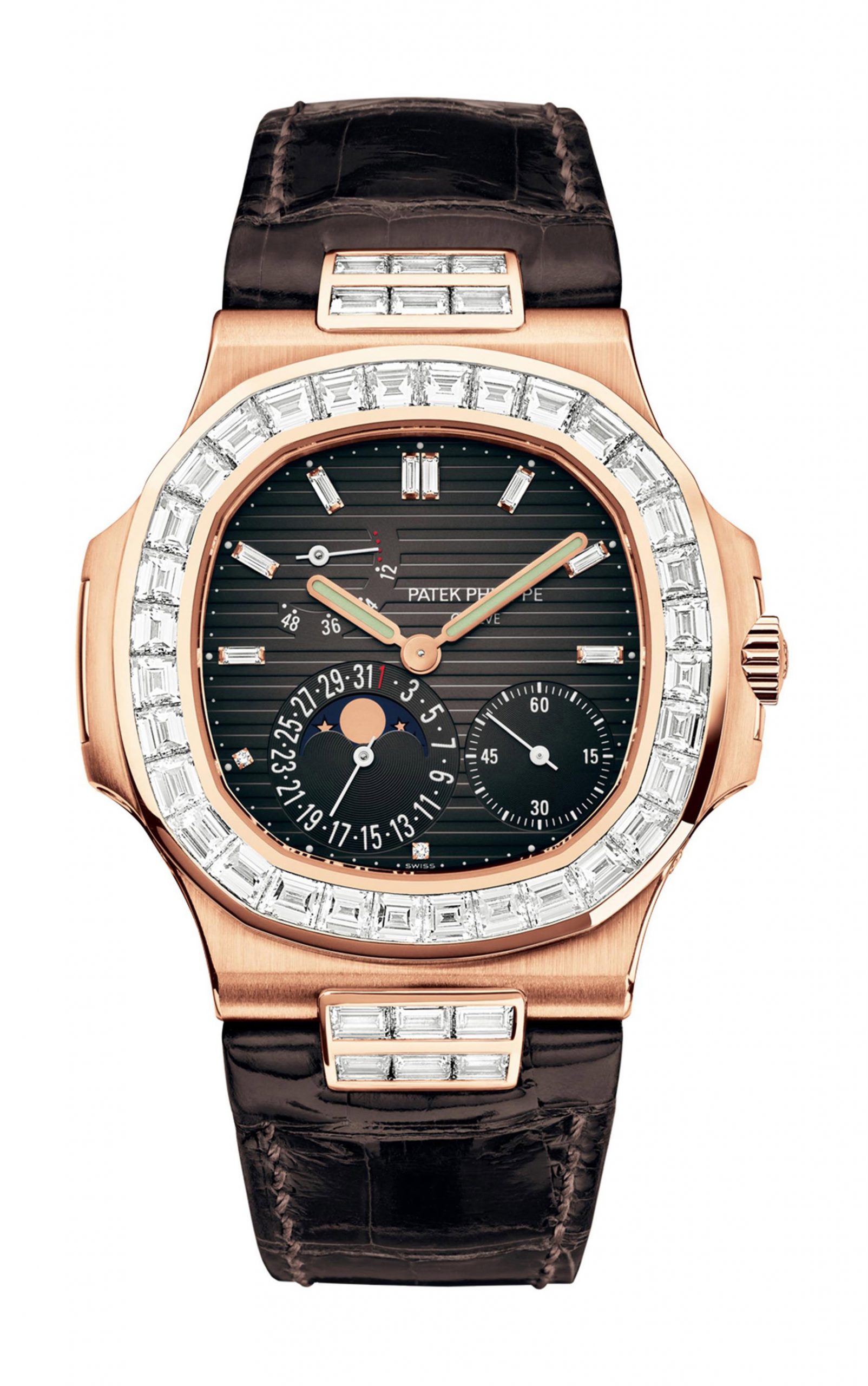 Patek Philippe Nautilus luxury timepiece - detailed view
