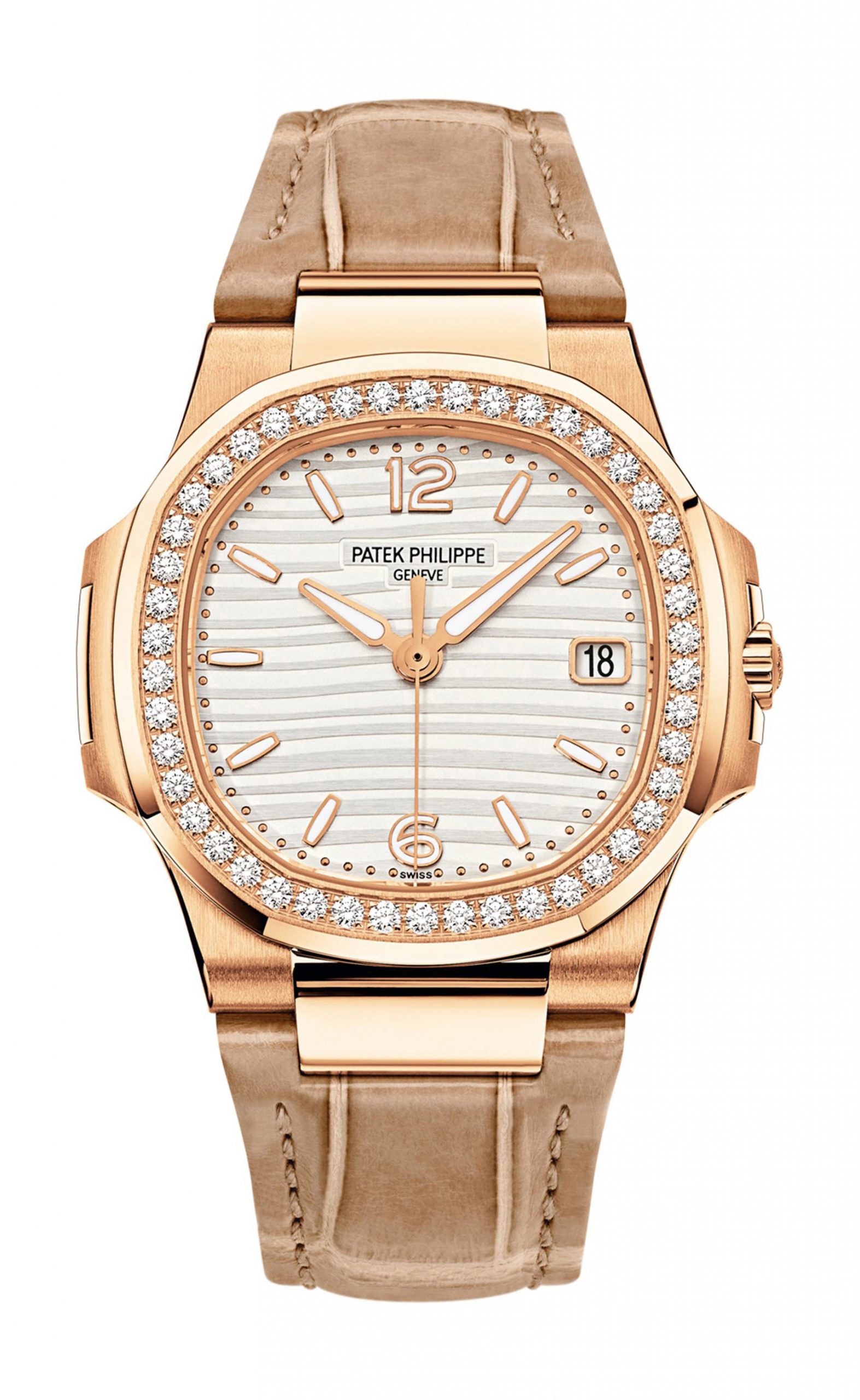 Patek Philippe Nautilus luxury timepiece - detailed view