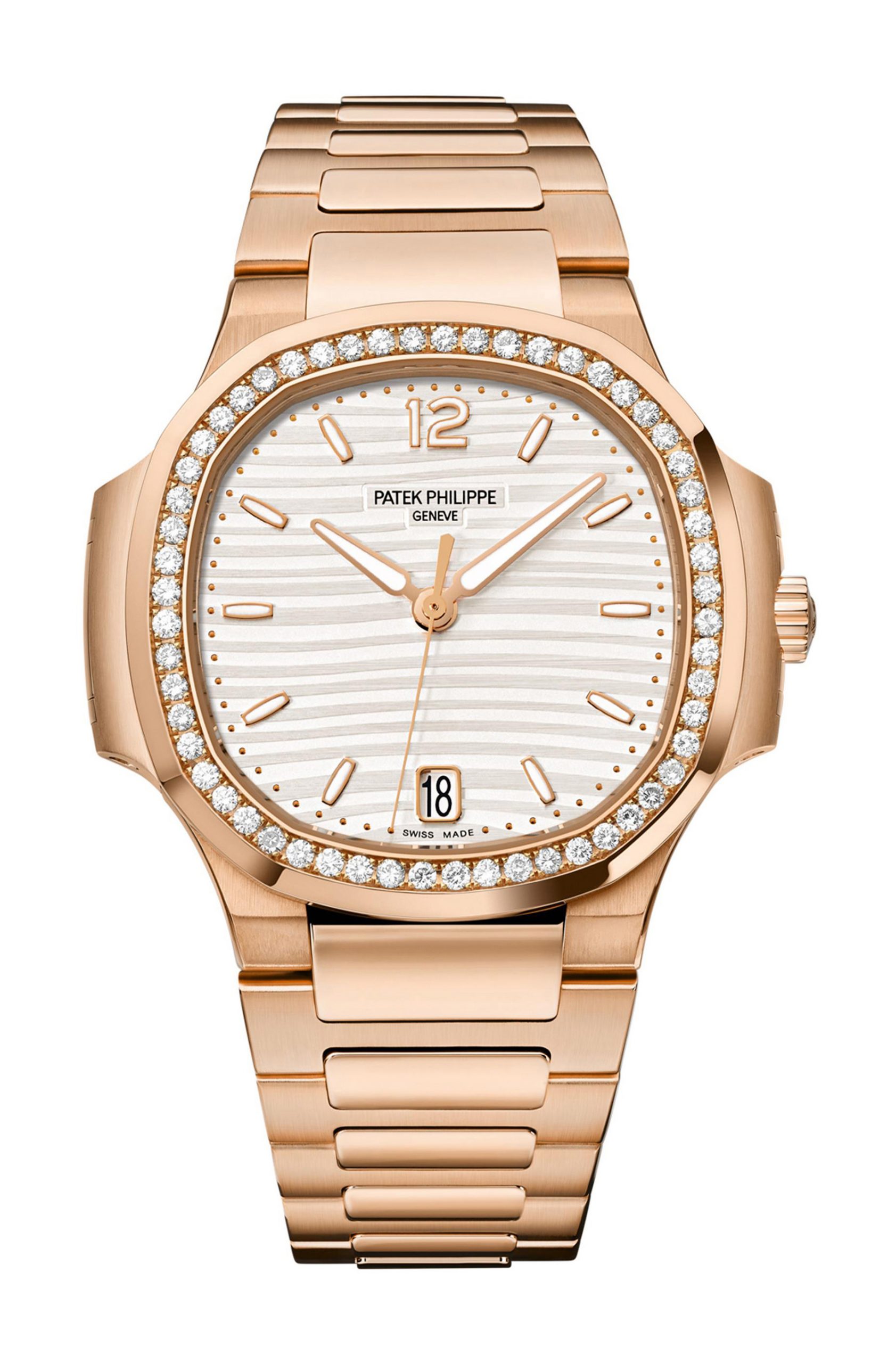 Patek Philippe Nautilus “Ladies Automatic” luxury timepiece - detailed view