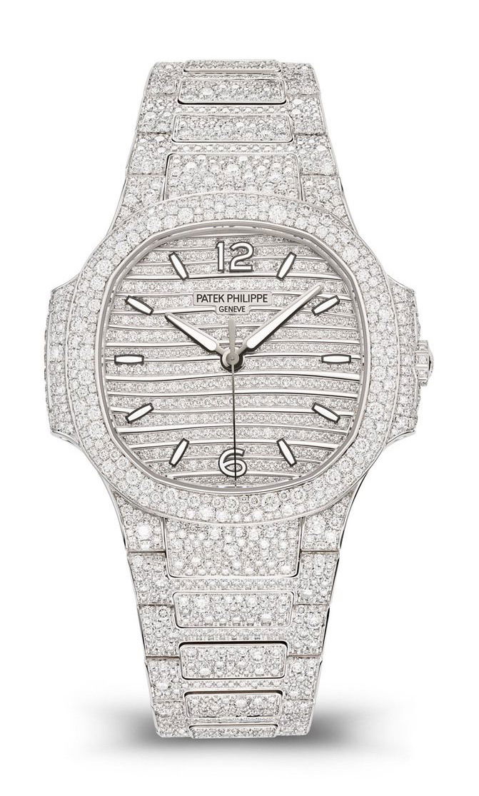 Patek Philippe Nautilus luxury timepiece - detailed view