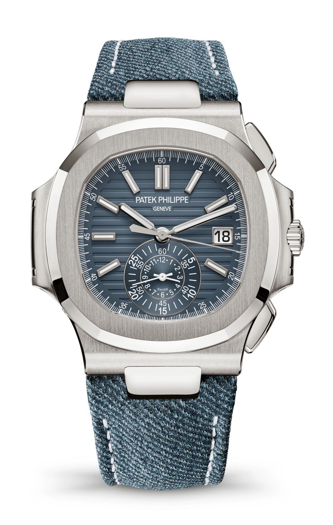 Patek Philippe Nautilus Flyback Chronograph luxury timepiece - detailed view