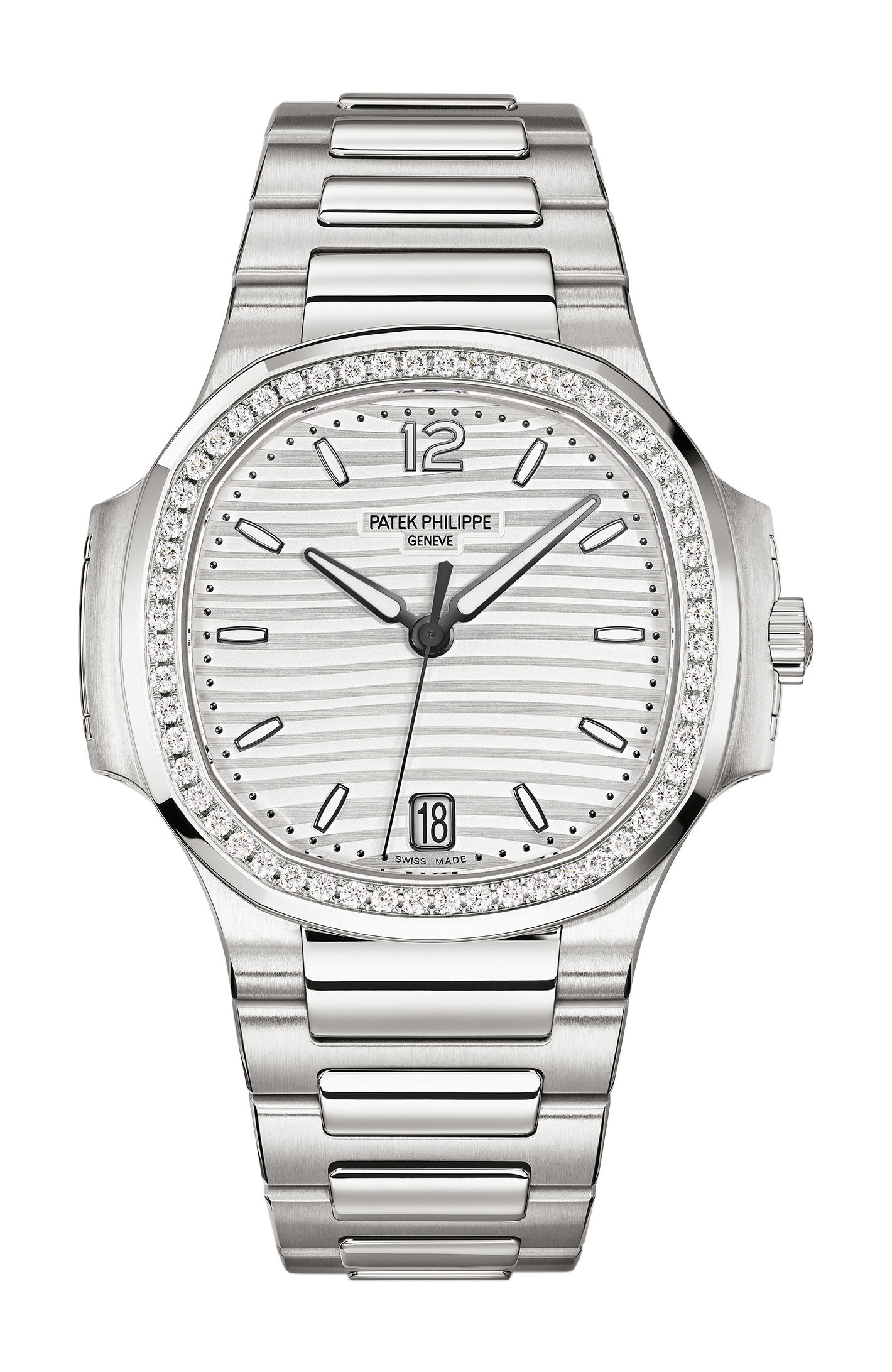 Patek Philippe Nautilus “Ladies Automatic” luxury timepiece - detailed view