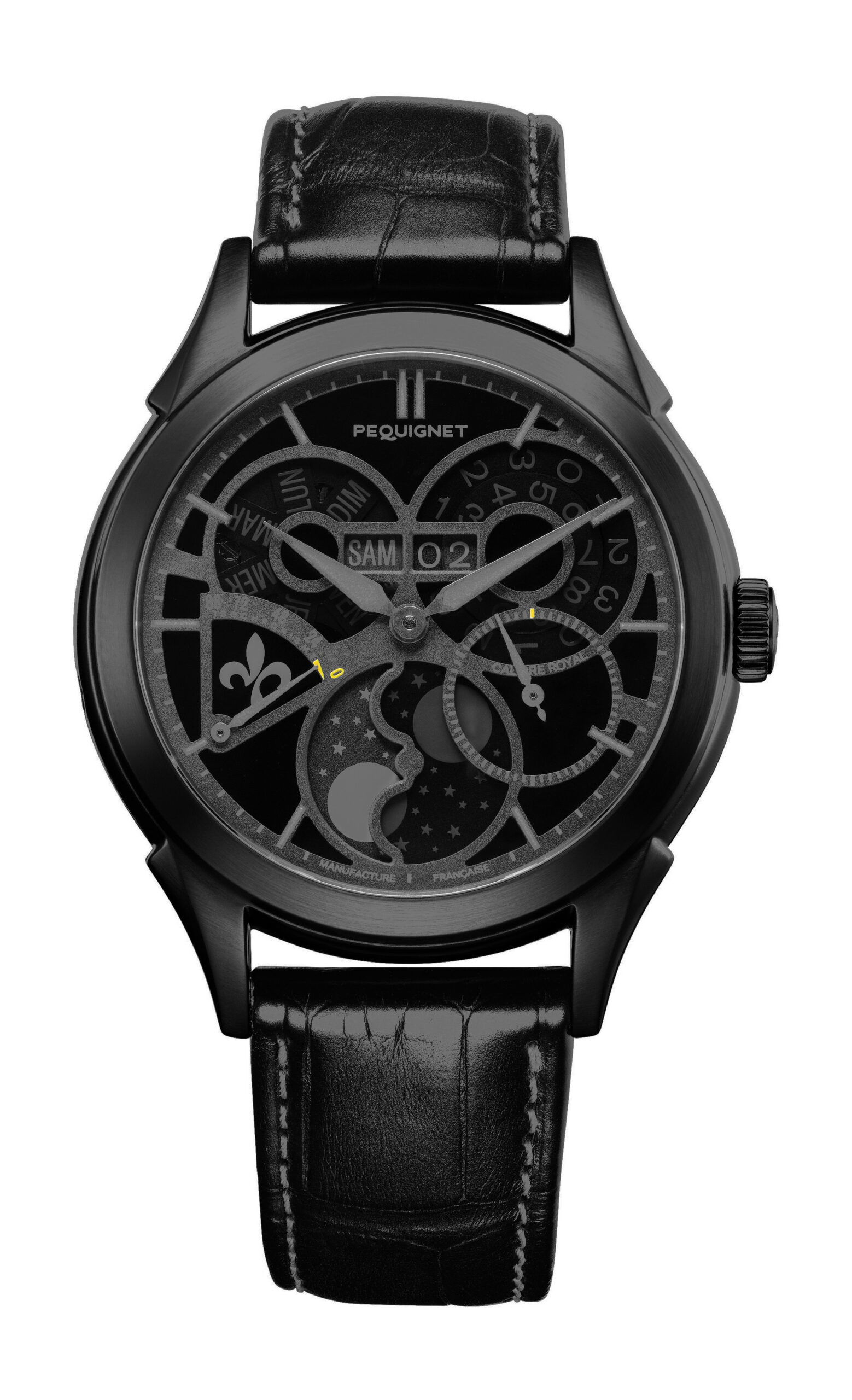Pequignet Royale Saphir Phantom luxury timepiece - detailed view