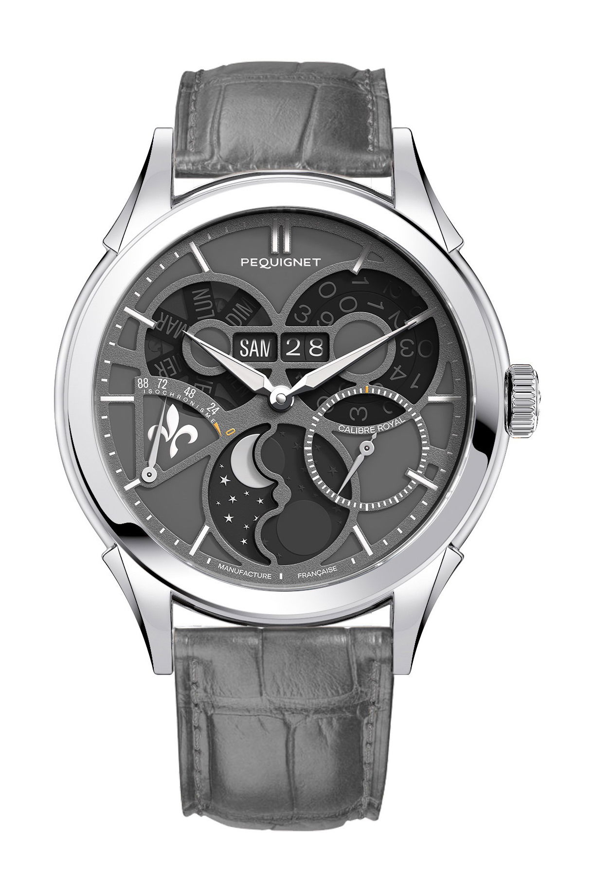Pequignet Royale Saphir Shade Grey luxury timepiece - detailed view