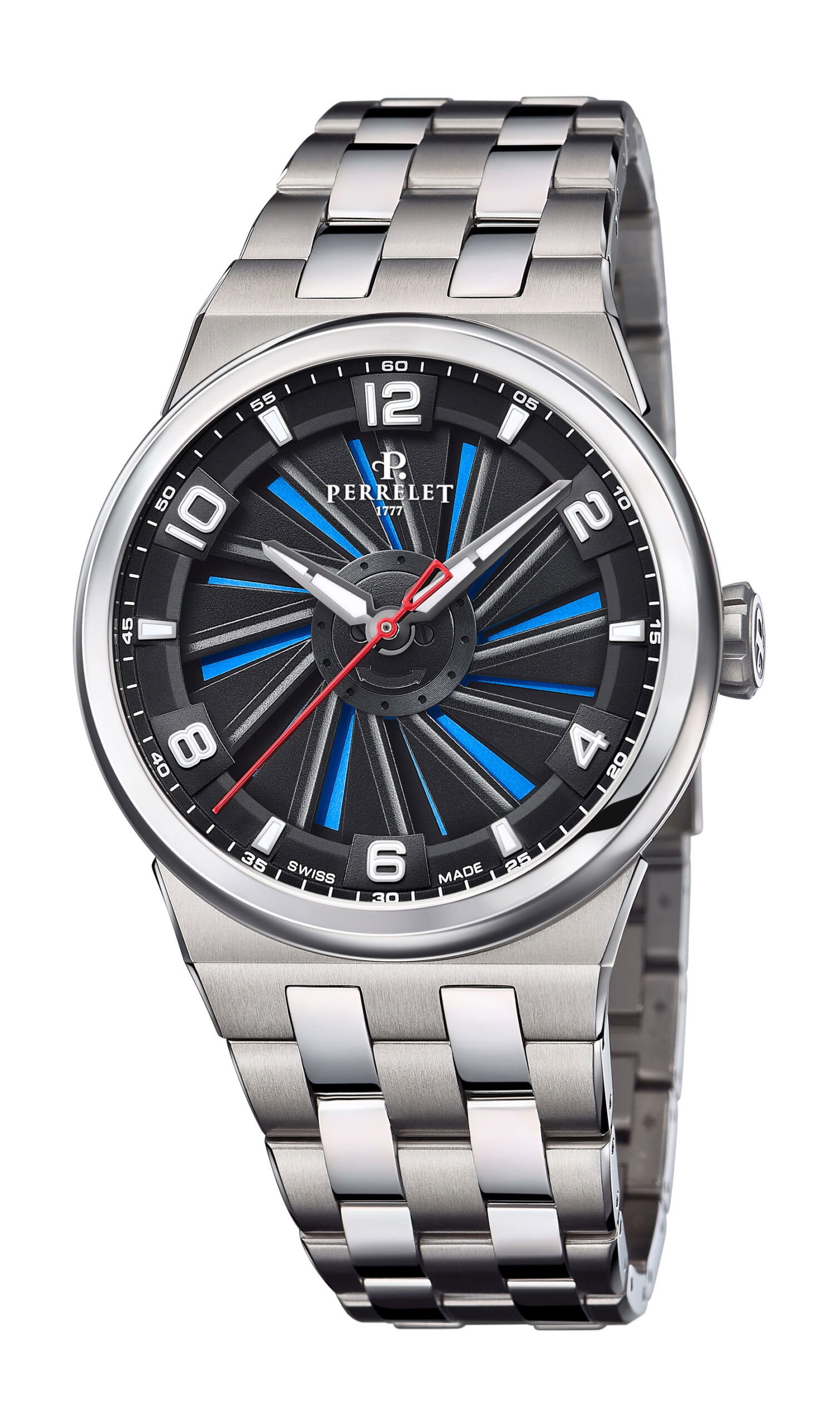 Perrelet Turbine 41 Titanium luxury timepiece - detailed view