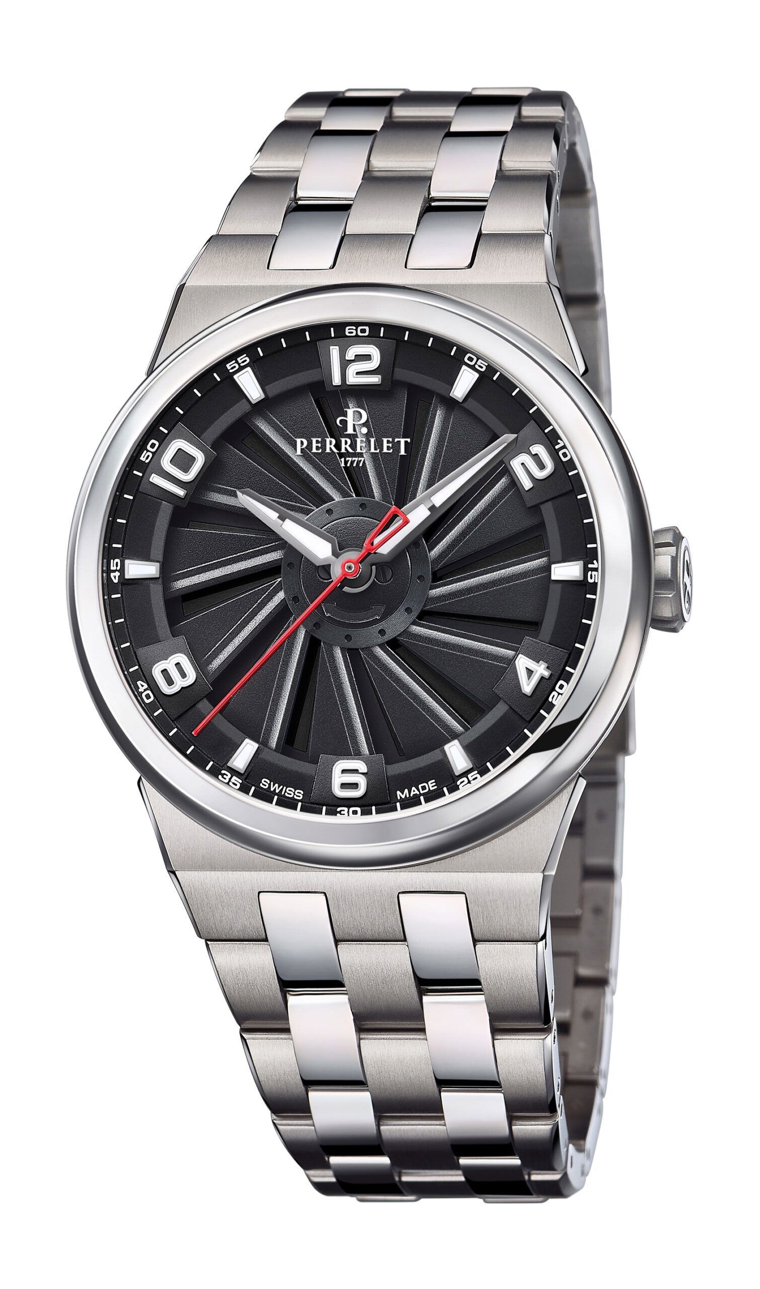 Perrelet Turbine 41 Titanium luxury timepiece - detailed view