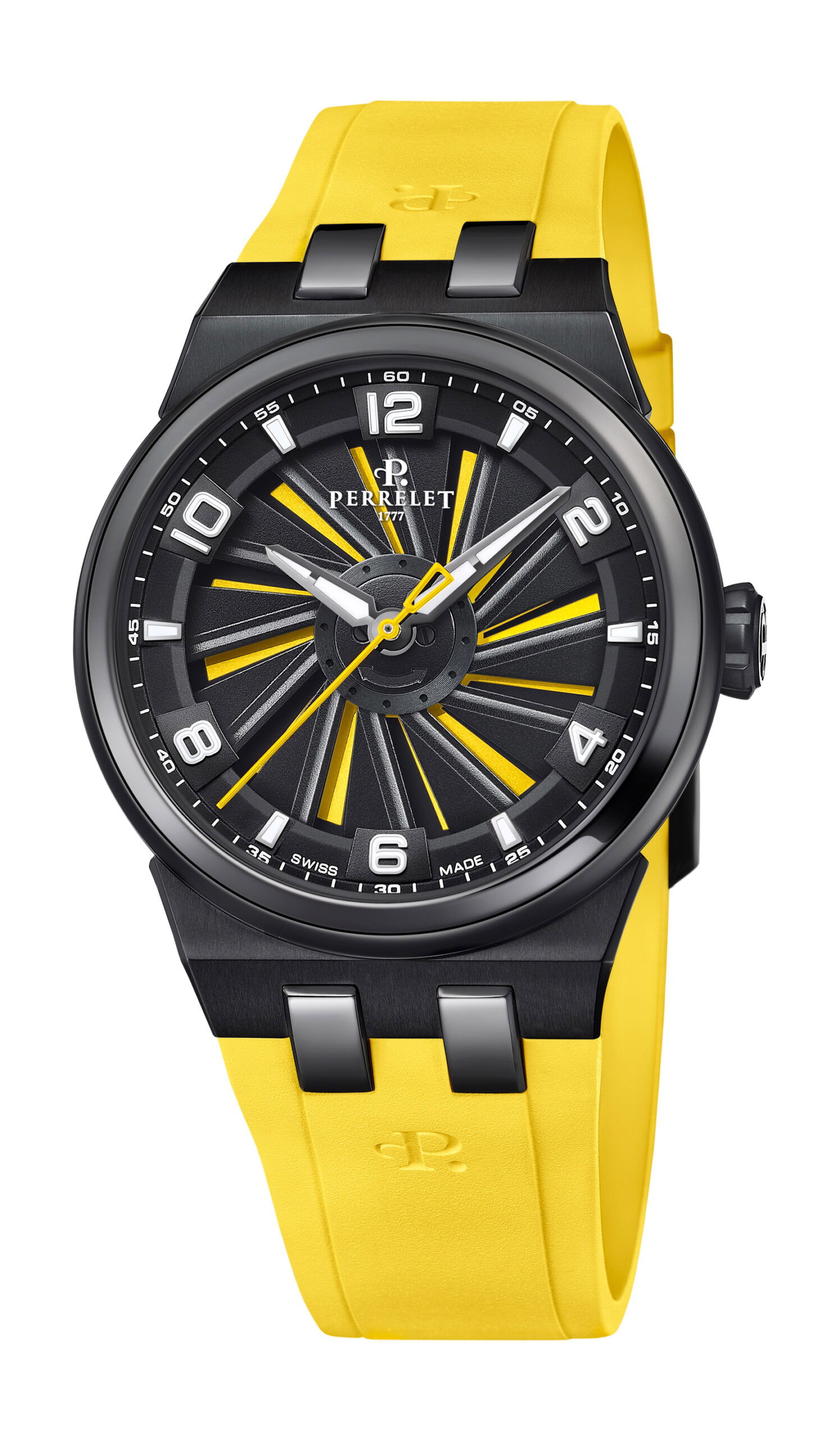 Perrelet Turbine 41 Titanium luxury timepiece - detailed view