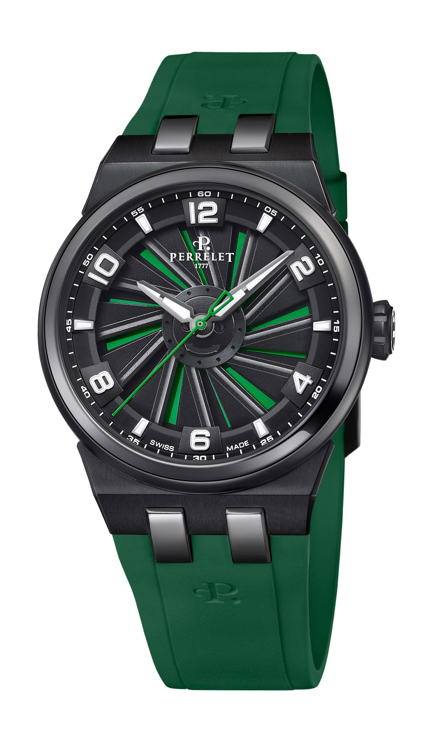 Perrelet Turbine 41 Titanium luxury timepiece - detailed view