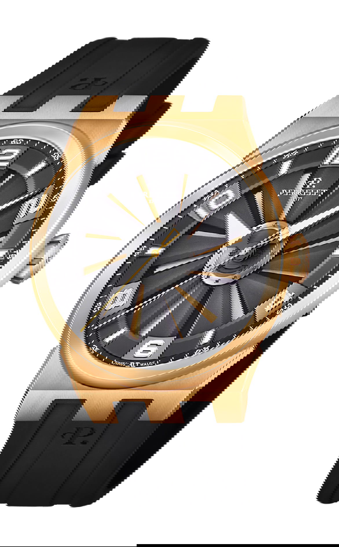 Perrelet Turbine Evo 3 Hands luxury timepiece - detailed view
