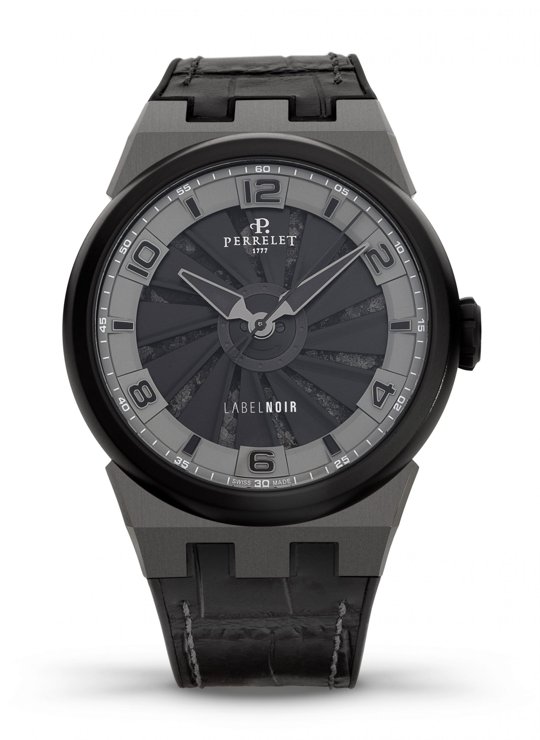 Perrelet Turbine Label Noir luxury timepiece - detailed view