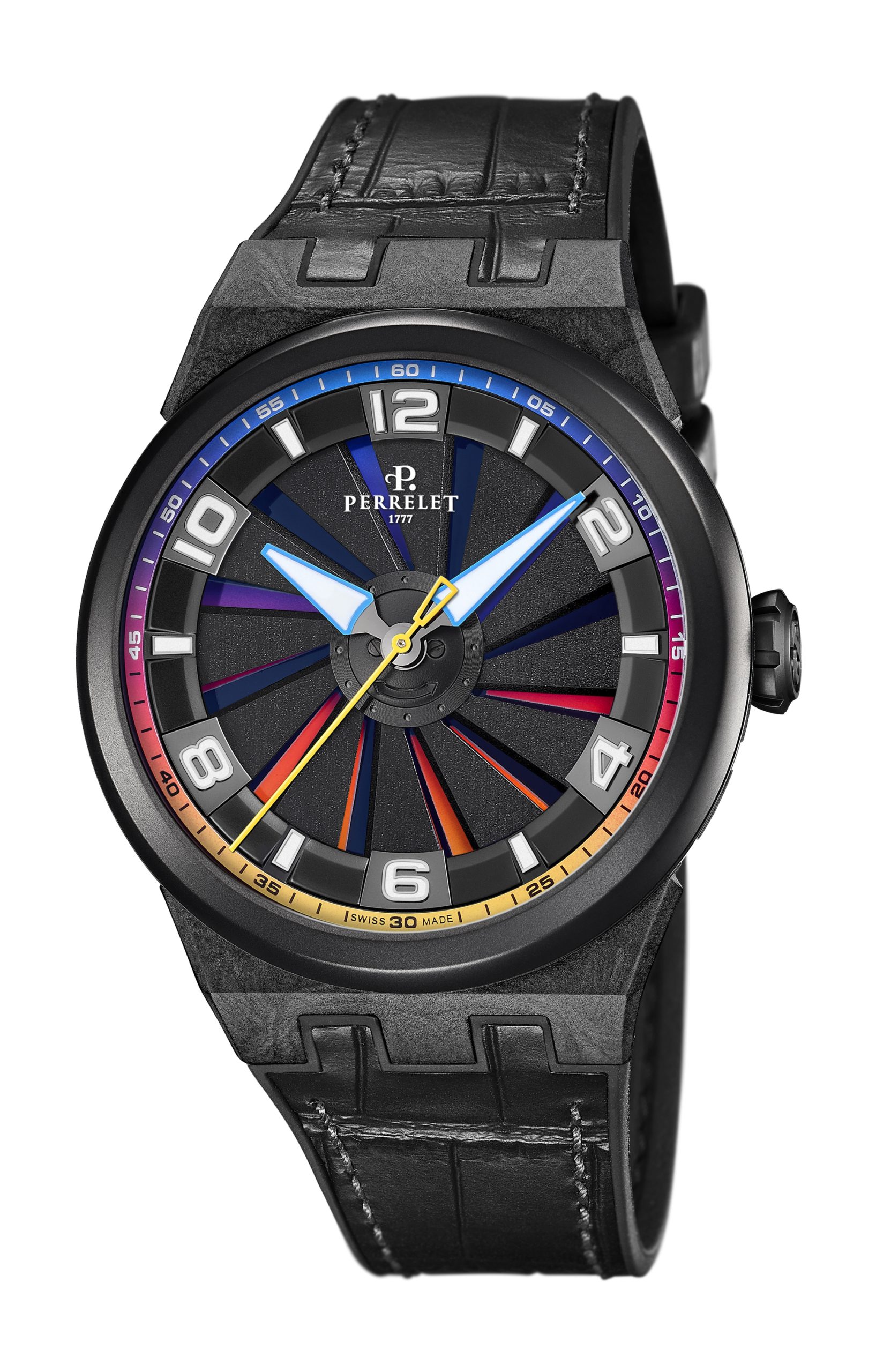 Perrelet Turbine Sunset Limited Edition luxury timepiece - detailed view