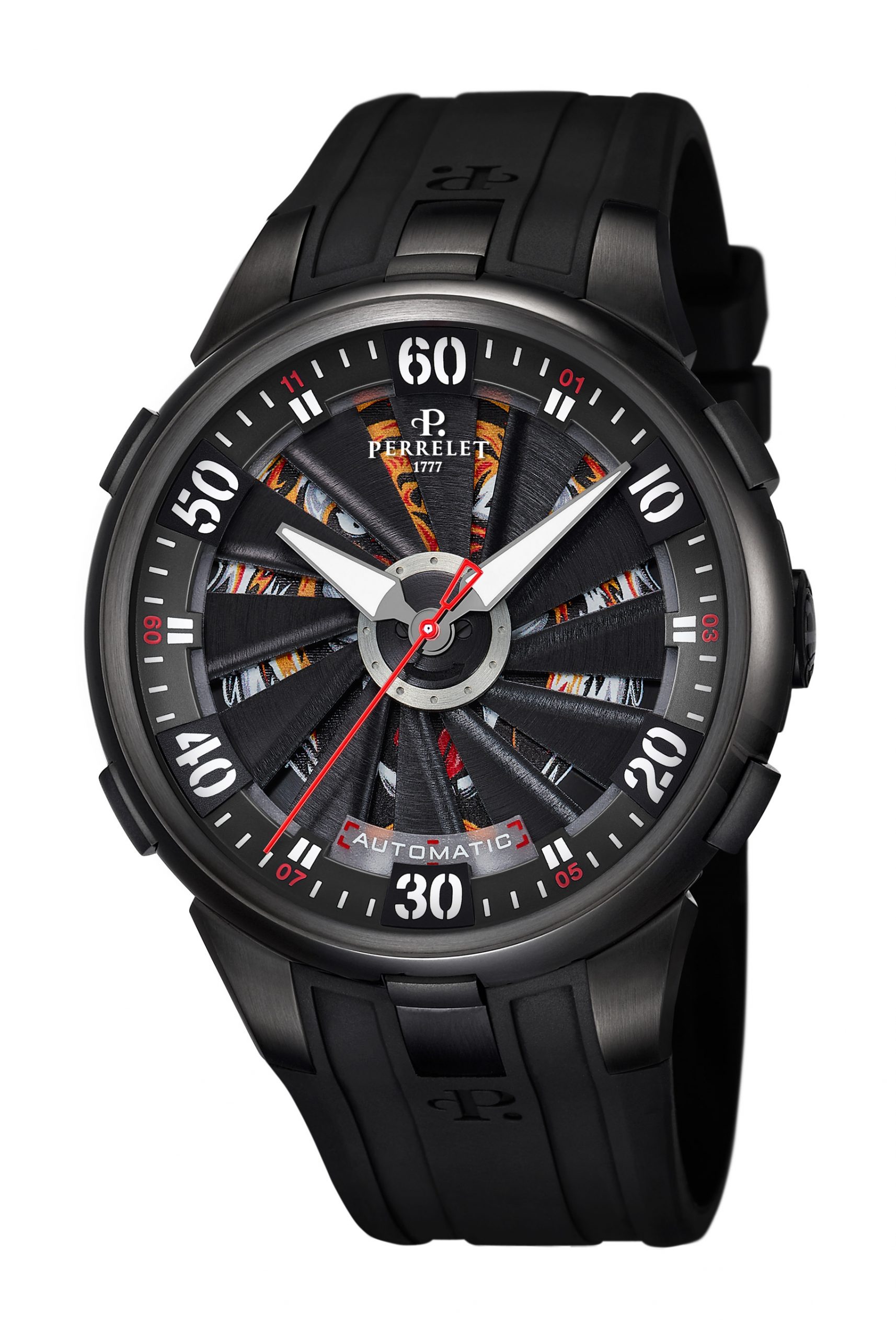 Perrelet Turbine Tiger luxury timepiece - detailed view