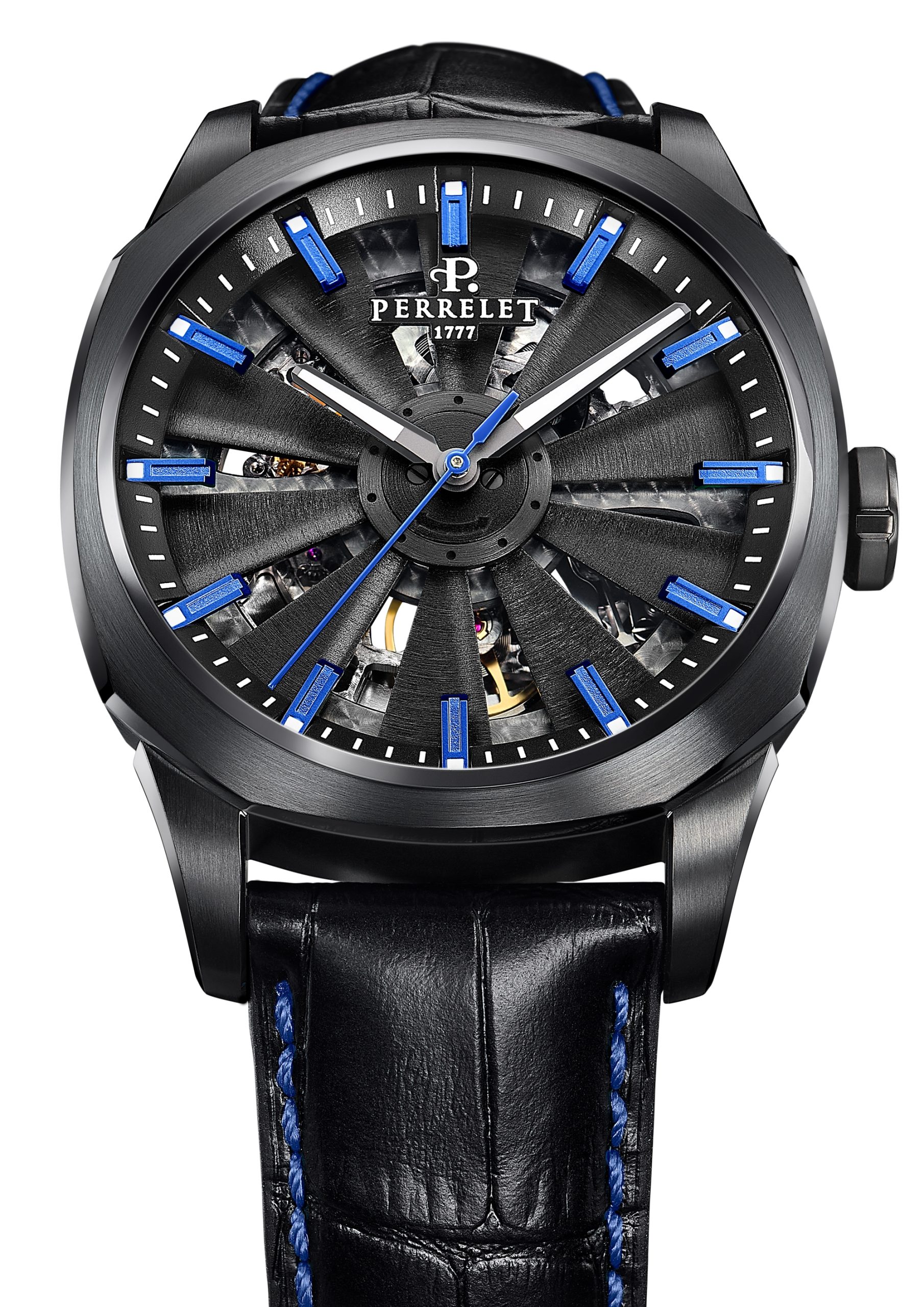 Perrelet Turbine Urban Skeleton luxury timepiece - detailed view