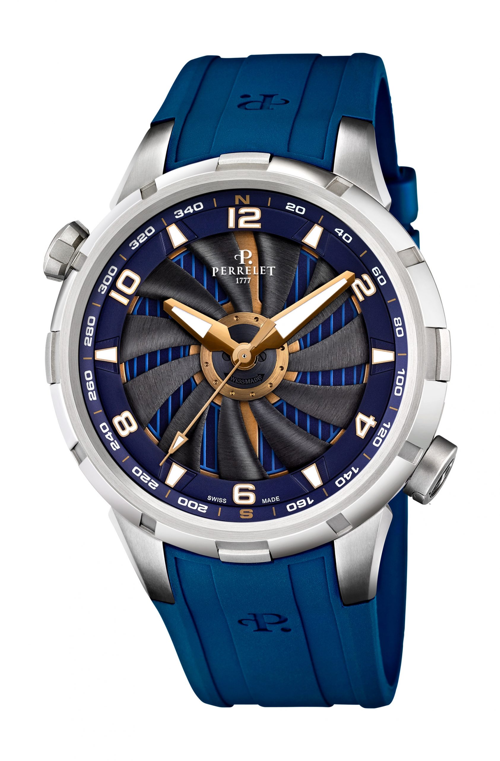 Perrelet Turbine Yacht luxury timepiece - detailed view