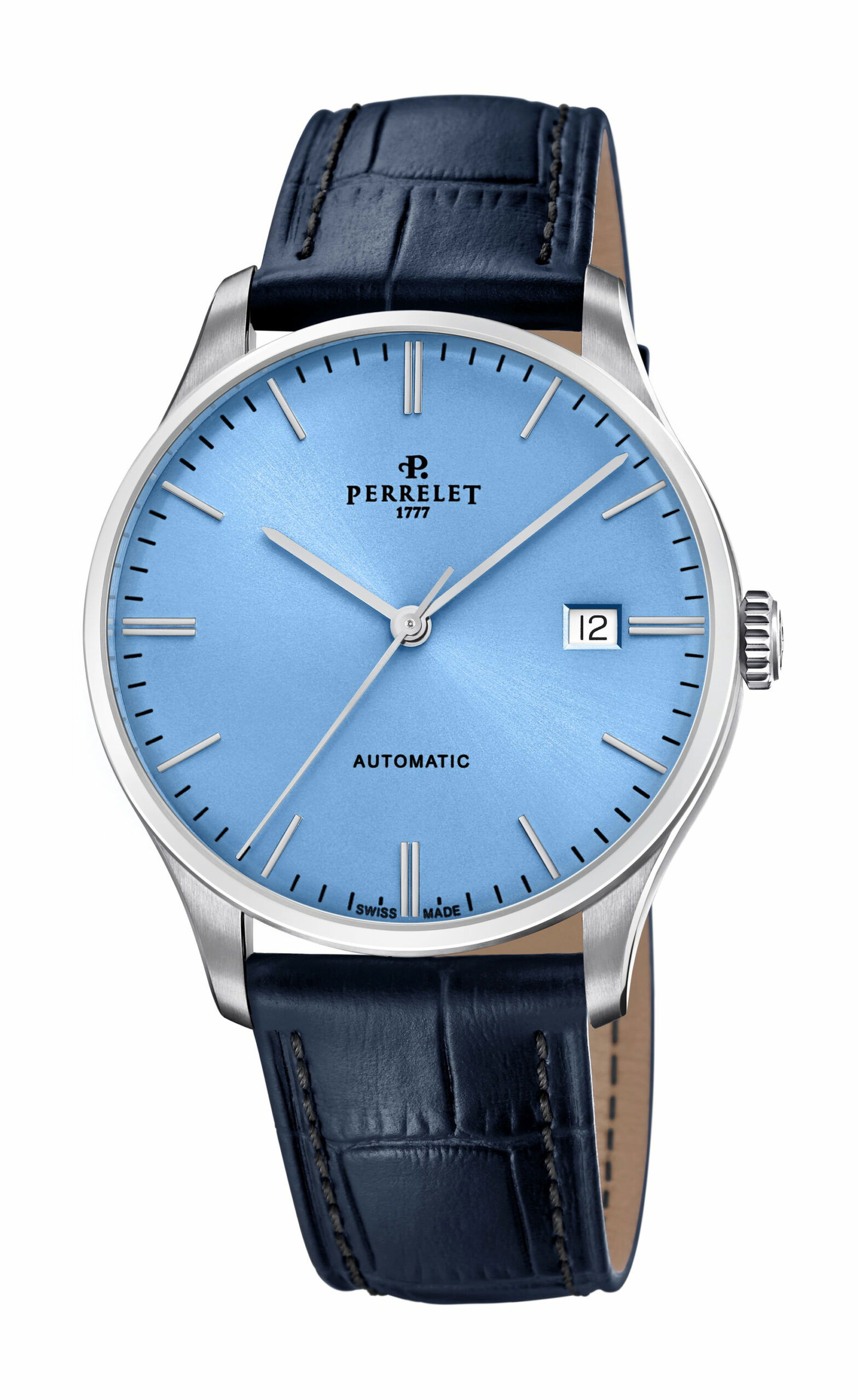 Perrelet Weekend 3 Hands Ice Blue luxury timepiece - detailed view