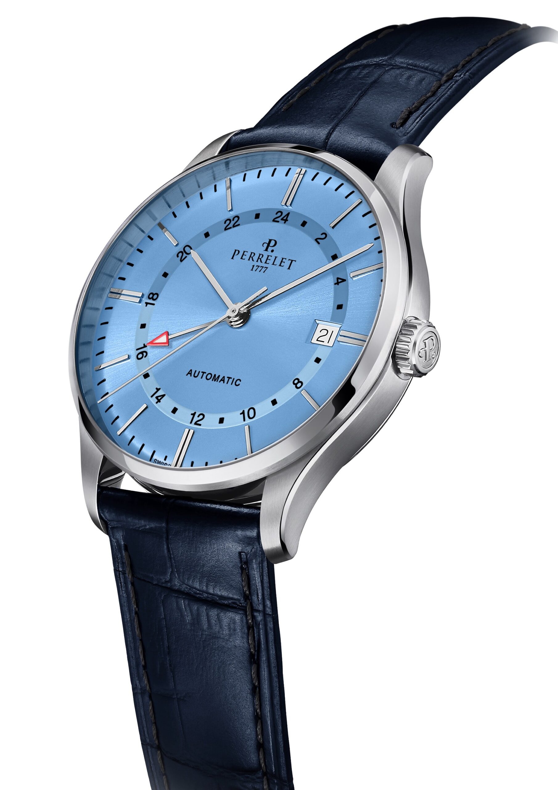 Perrelet Weekend GMT Ice Blue - View 2