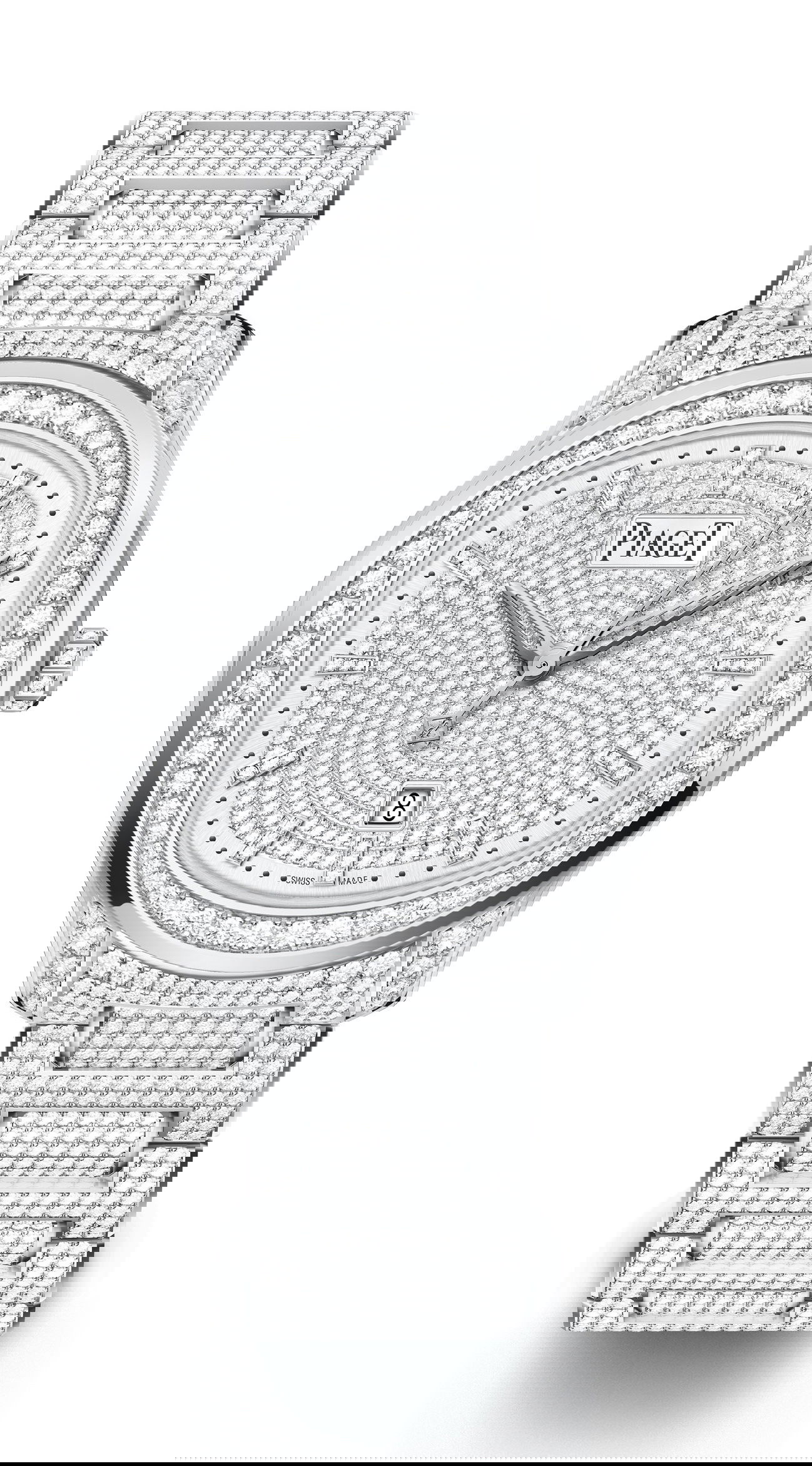 Piaget Polo Date High Jewellery luxury timepiece - detailed view