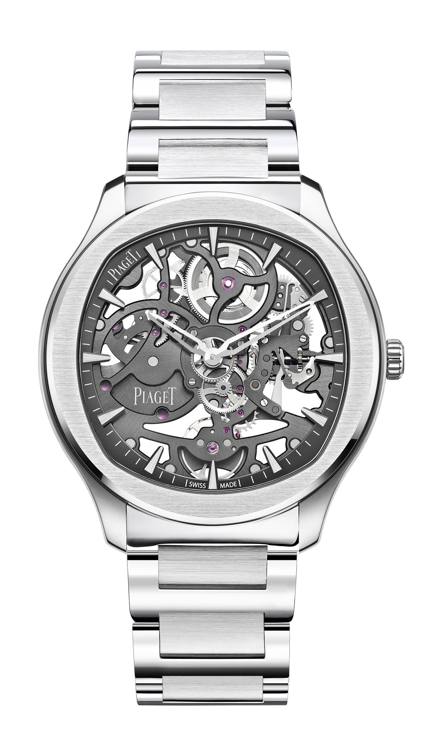 Piaget Polo Grey Skeleton luxury timepiece - detailed view