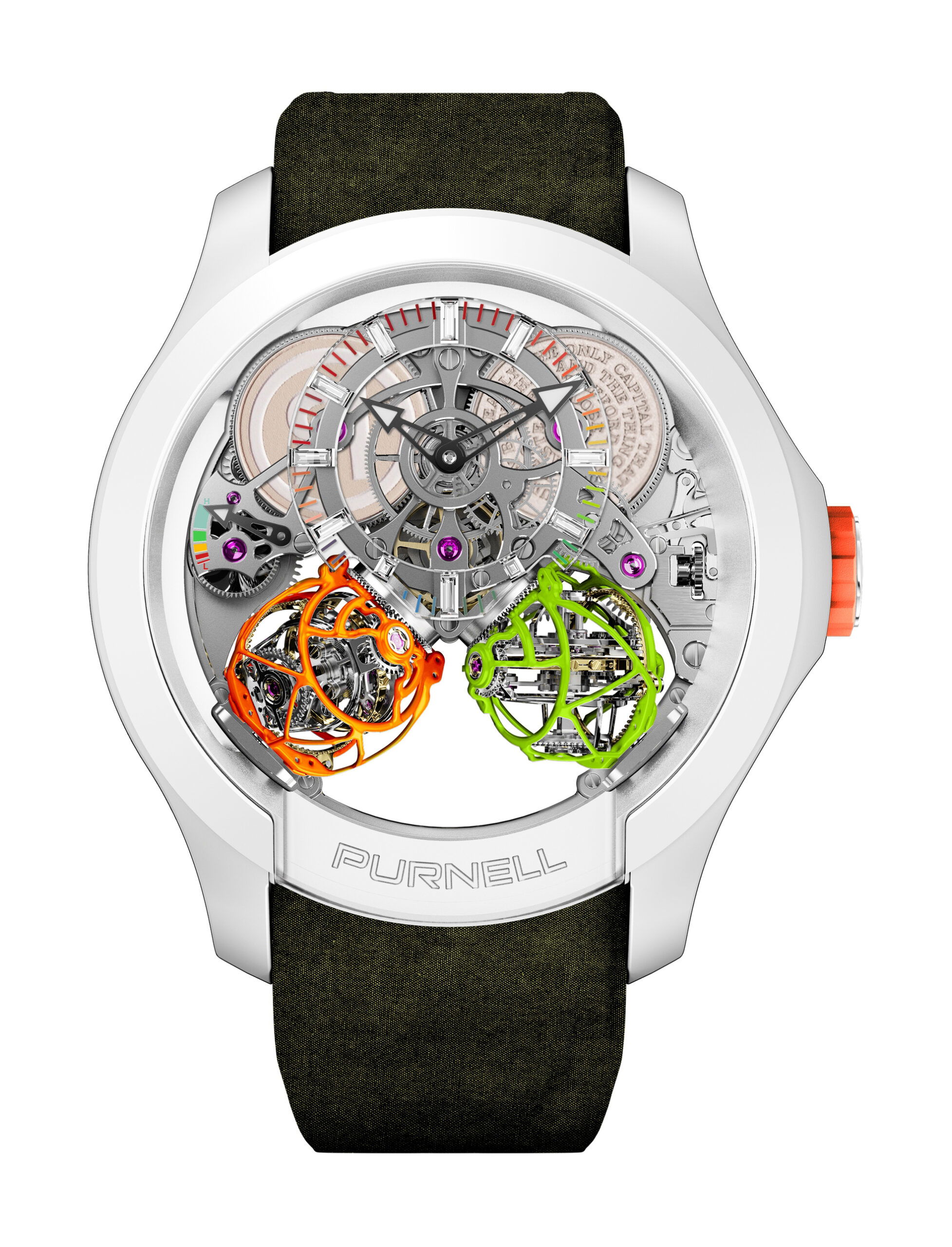 Purnell Purnell x READYMADE Limited Edition Ceranium luxury timepiece - detailed view