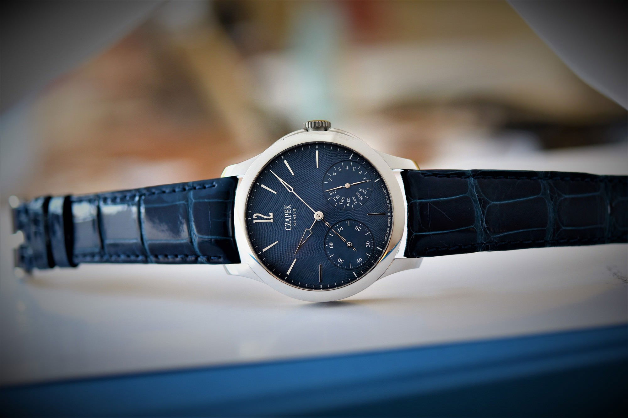 Czapek Quai des Bergues Blue Aurora - View 2