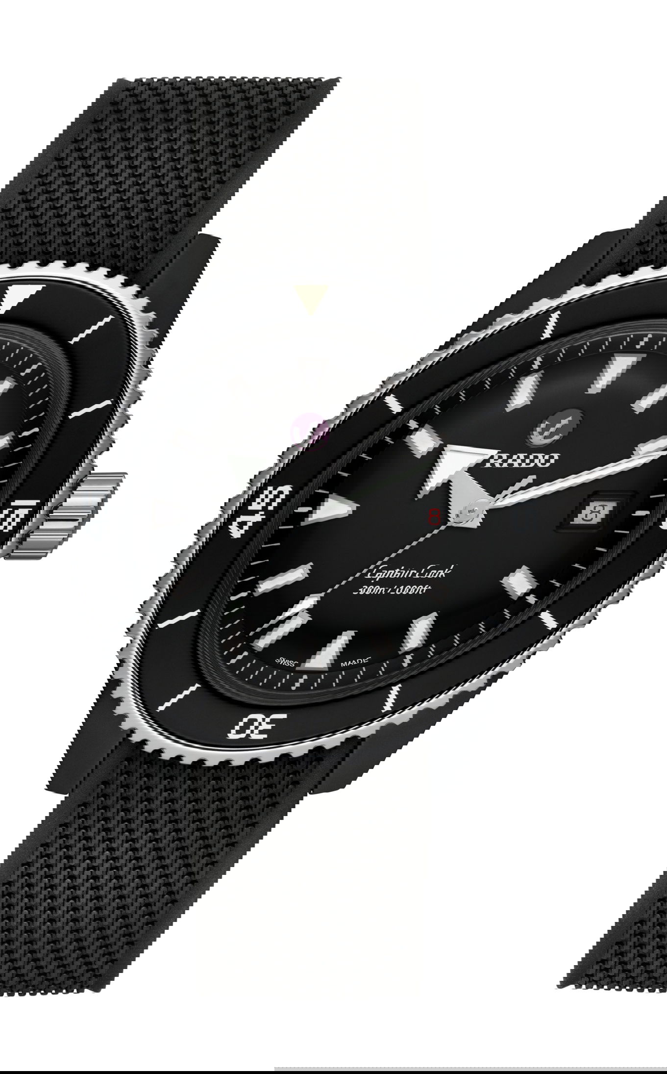 Rado Captain Cook High-Tech Ceramic Diver luxury timepiece - detailed view