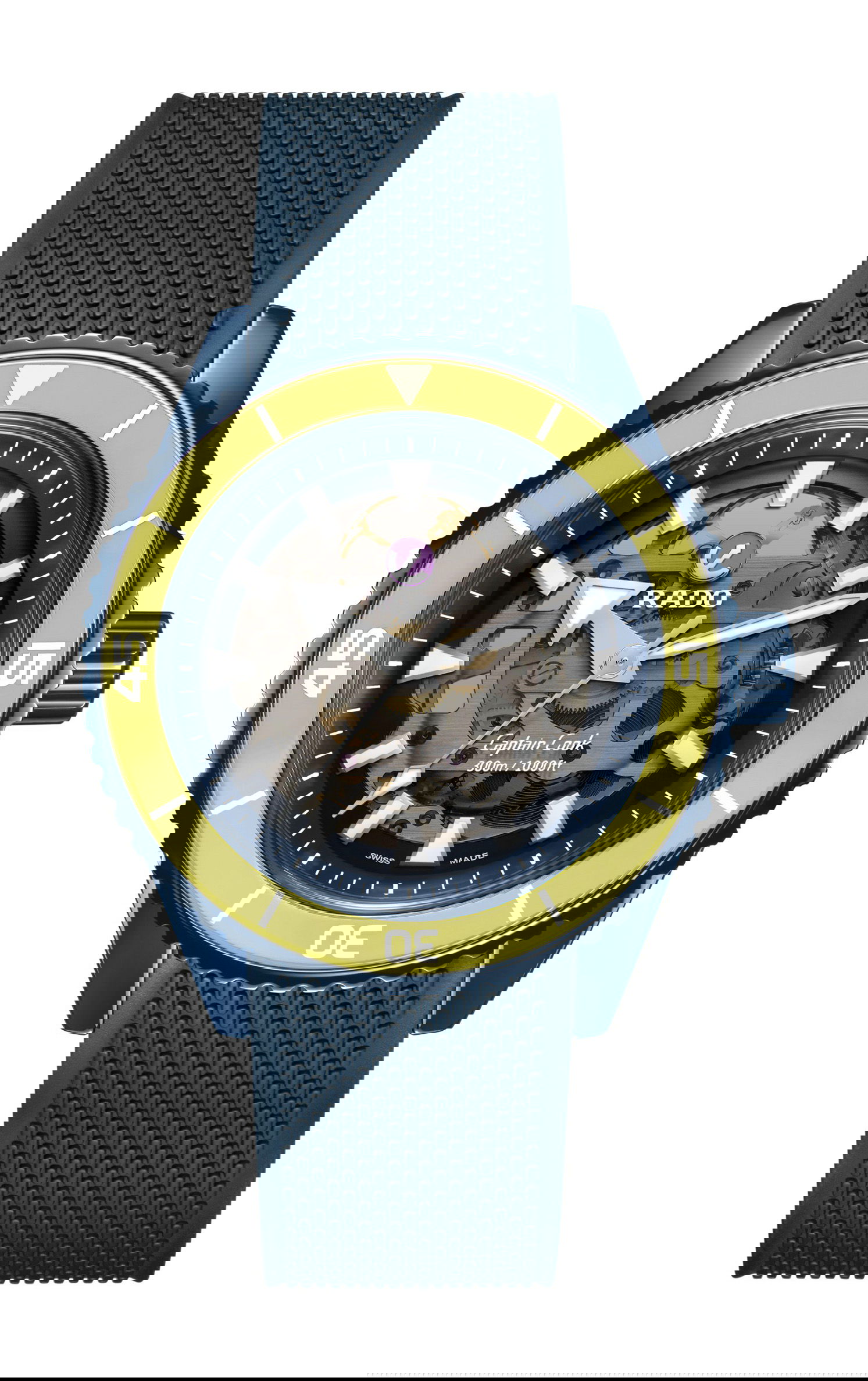 Rado Captain Cook High-Tech Ceramic Skeleton luxury timepiece - detailed view