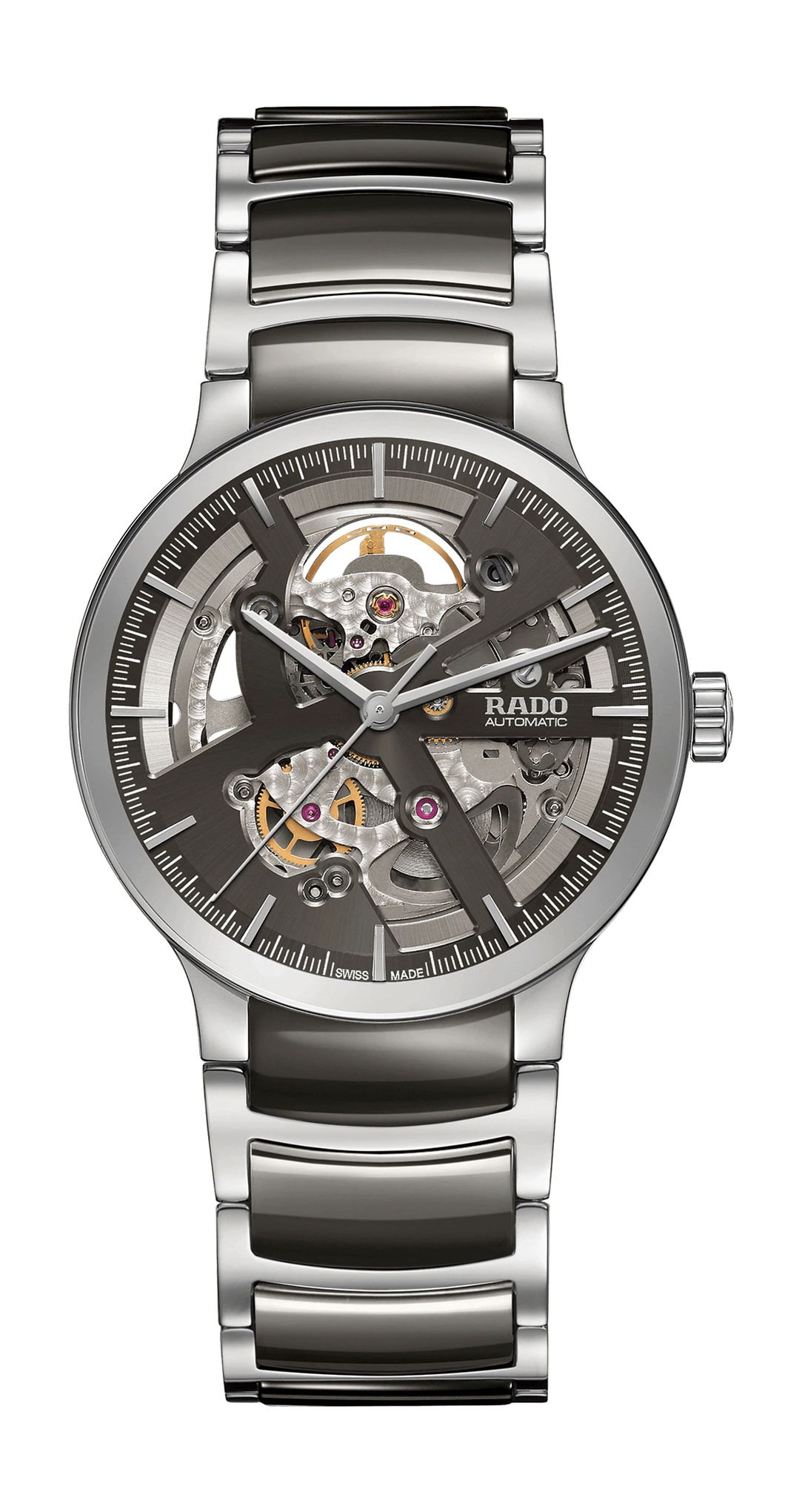 Rado Centrix Automatic Open Heart luxury timepiece - detailed view