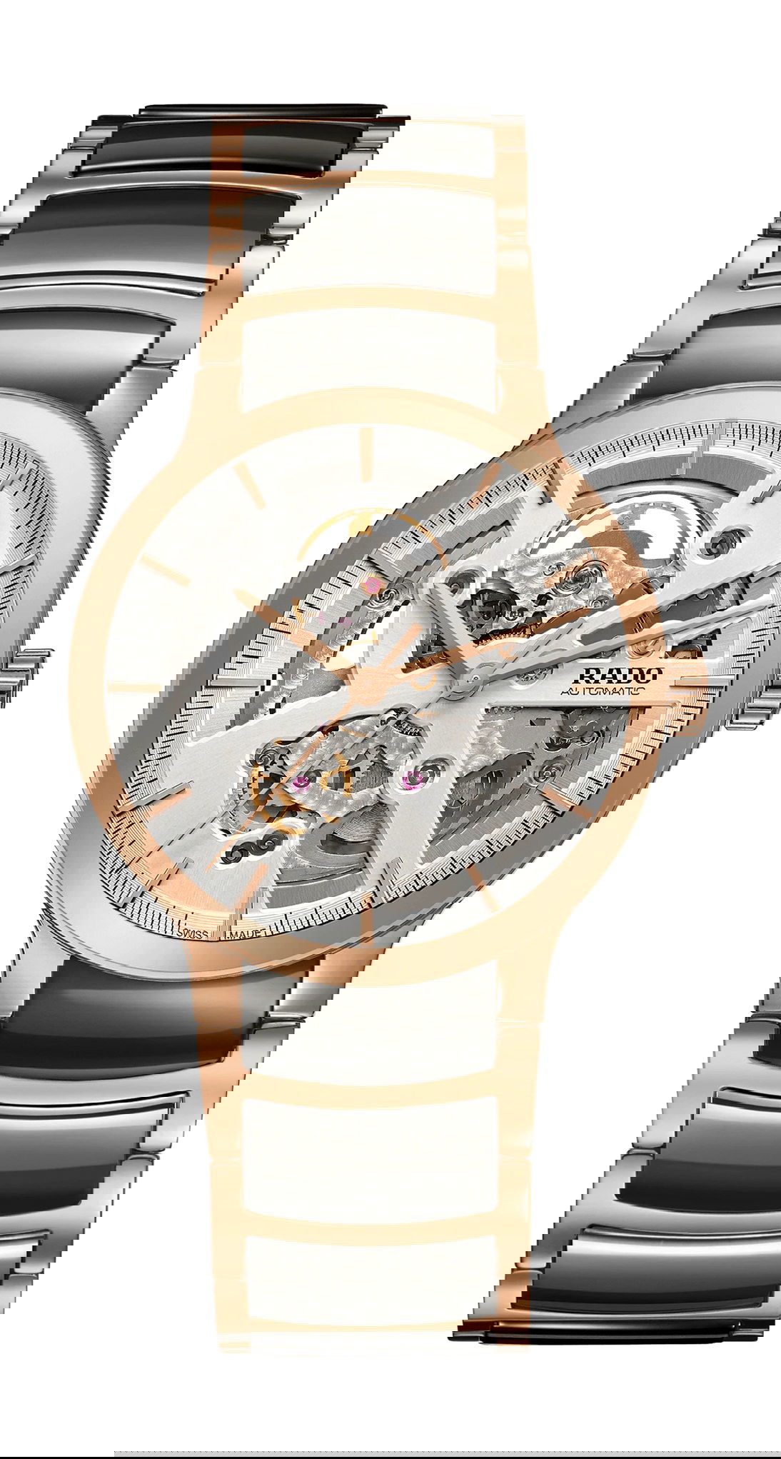 Rado Centrix Automatic Open Heart luxury timepiece - detailed view