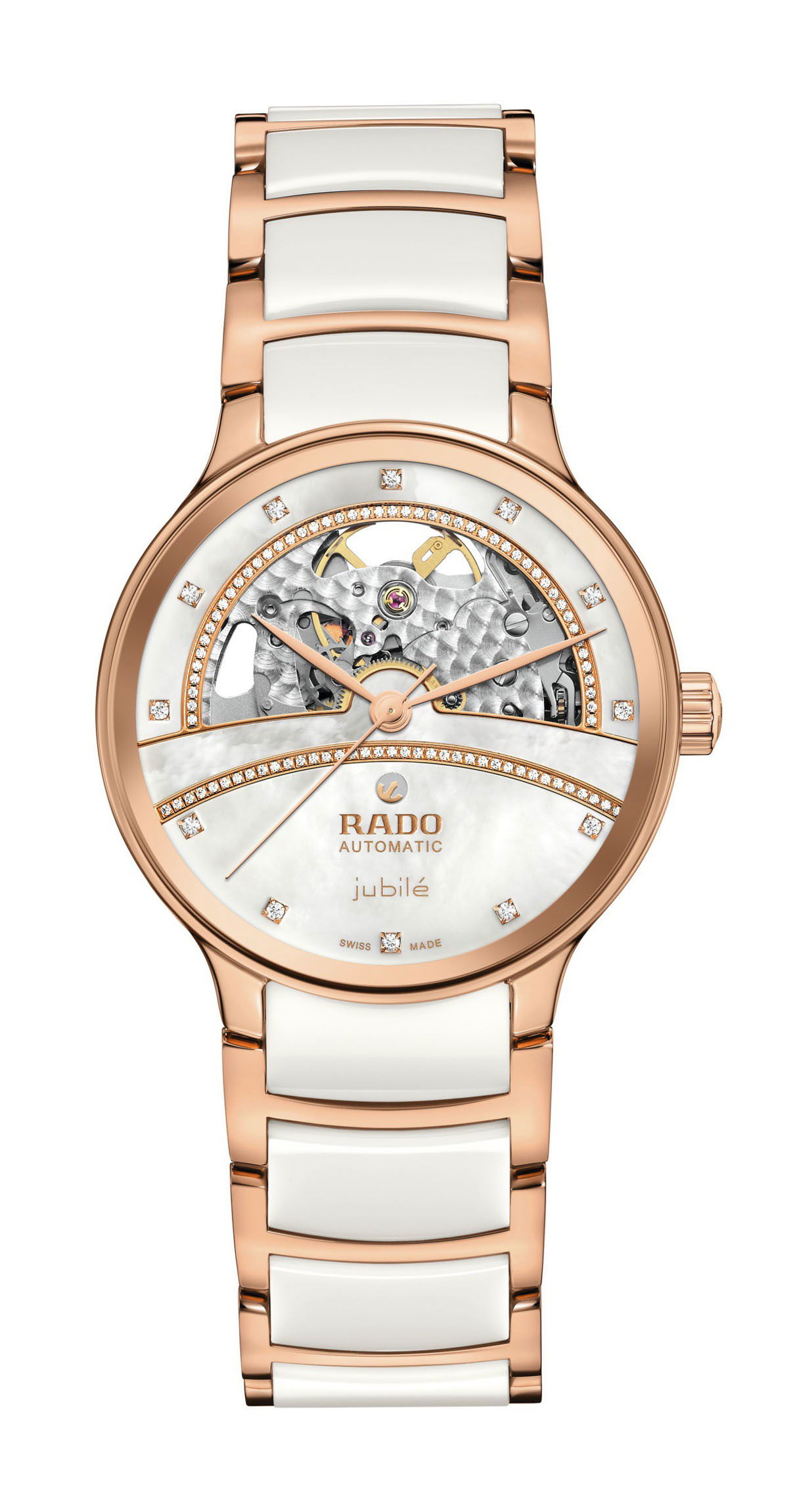 Rado Centrix Open Heart (Super Jubilé) luxury timepiece - detailed view