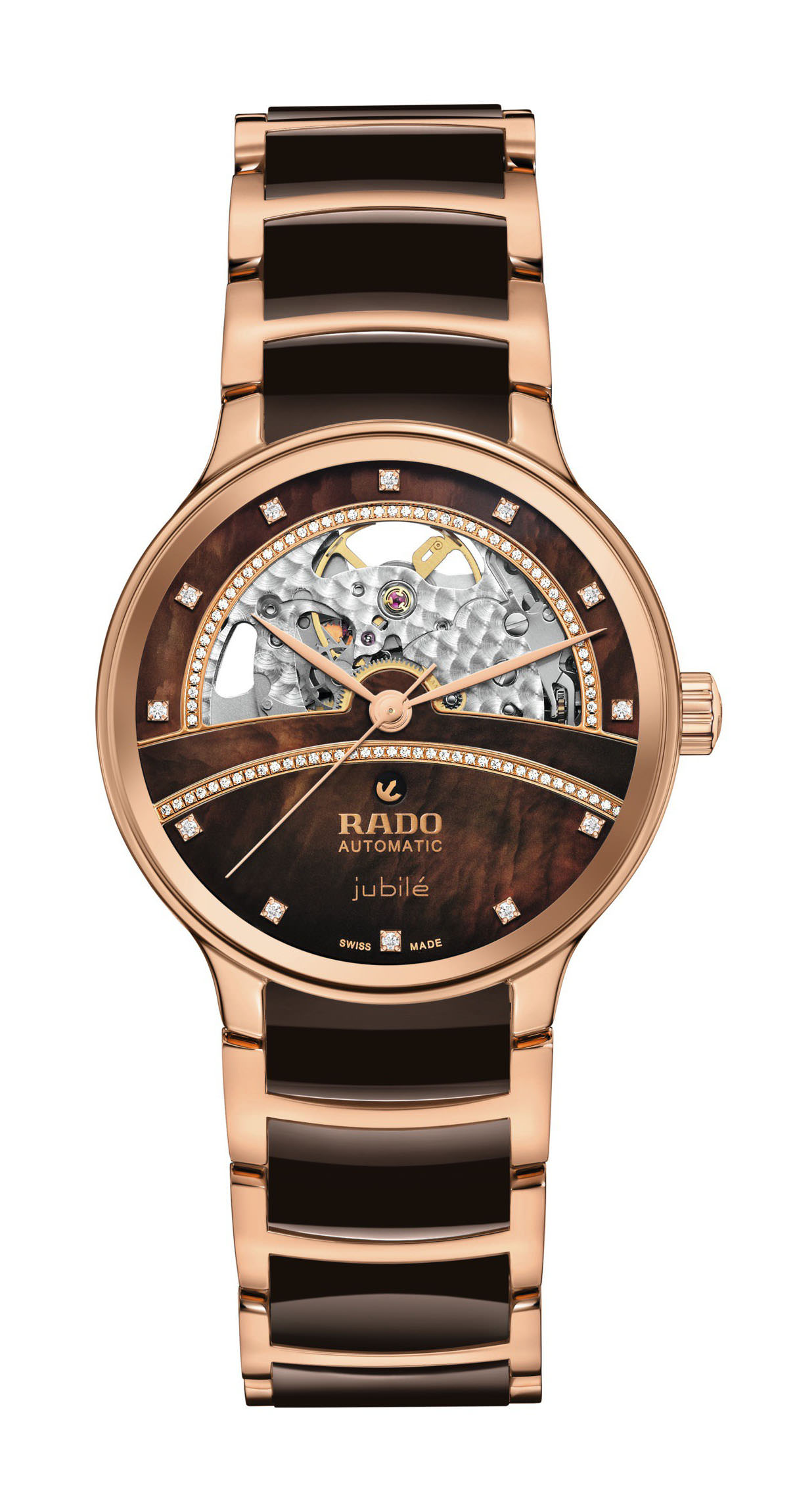 Rado Centrix Open Heart (Super Jubilé) luxury timepiece - detailed view