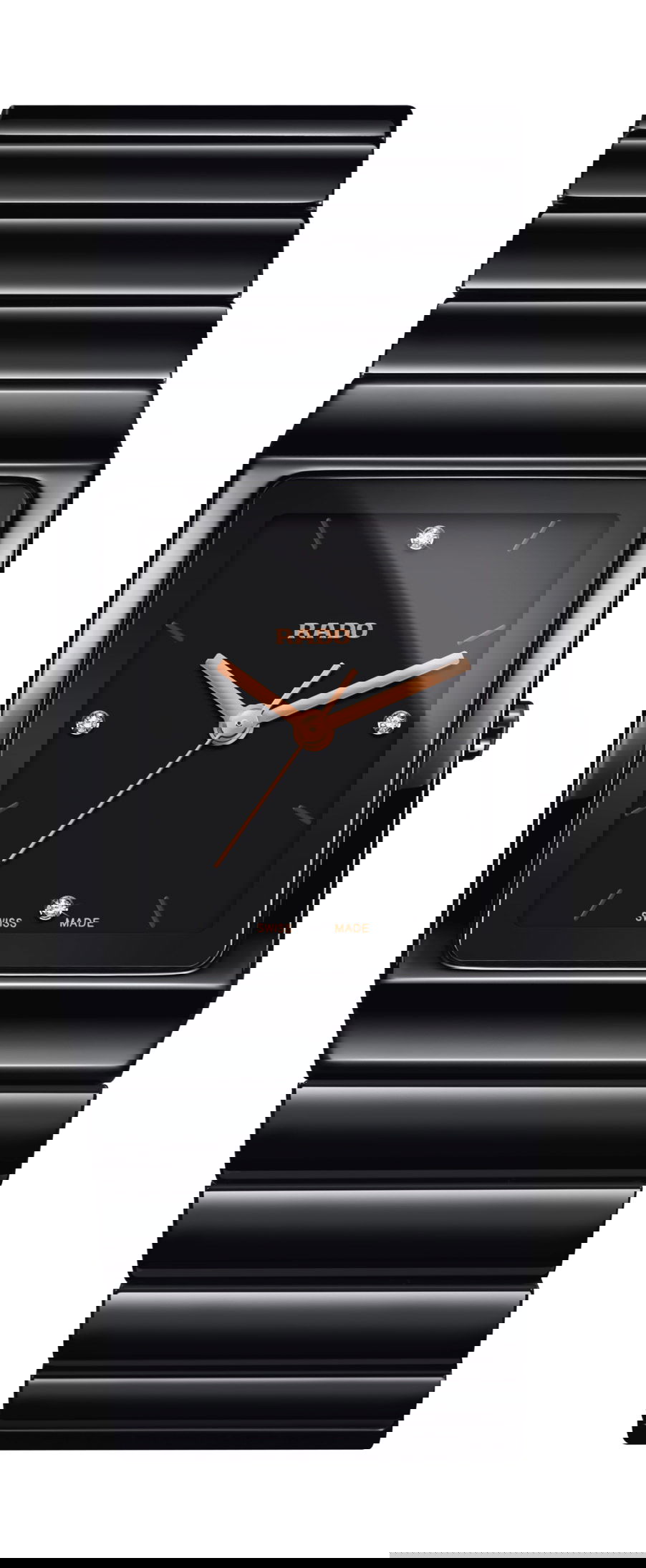Rado Ceramica Diamonds luxury timepiece - detailed view