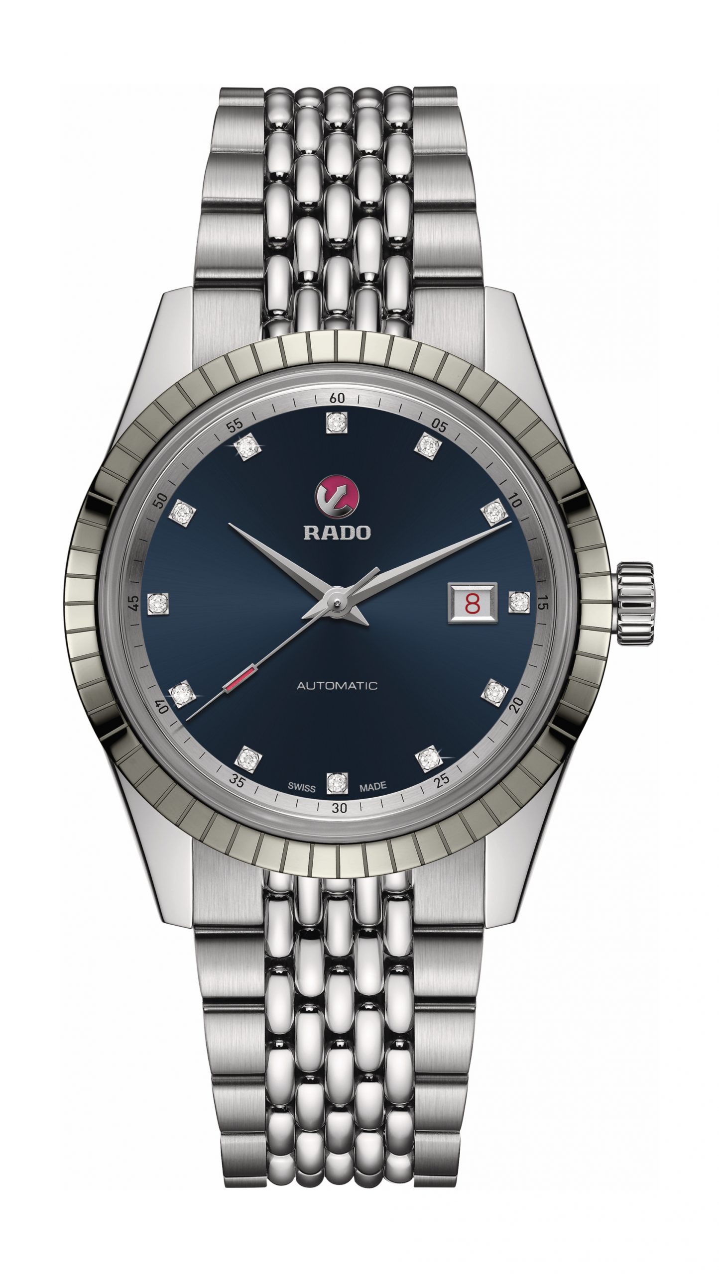 Rado Hyperchrome Classic Automatic Diamonds luxury timepiece - detailed view